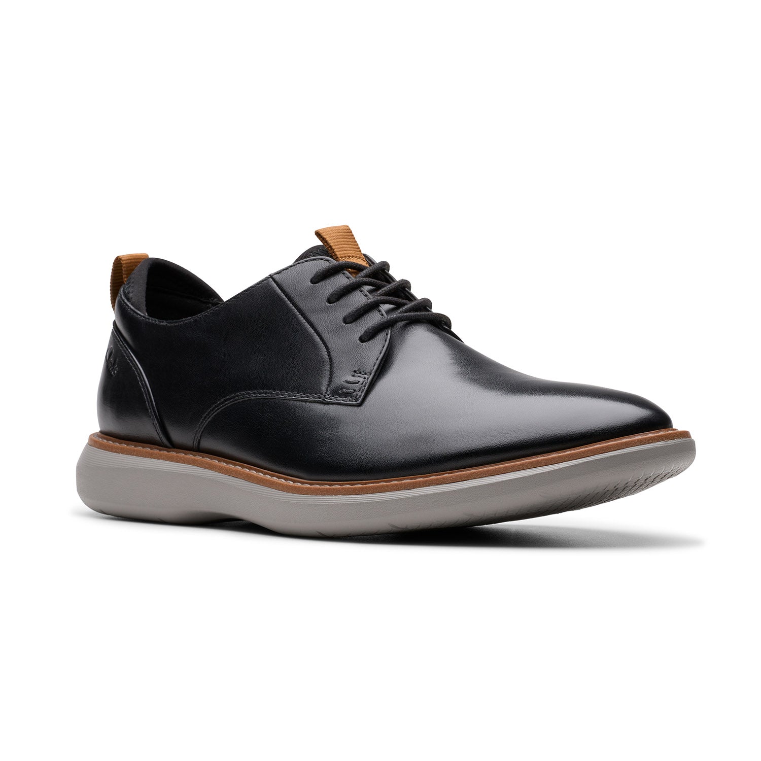 Clarks Men Brantin Plain Black Shoes
