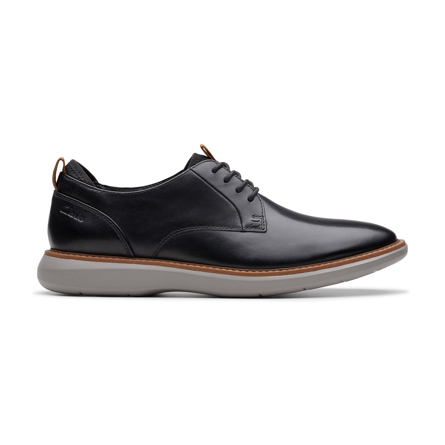 Clarks Men Brantin Plain Black Shoes