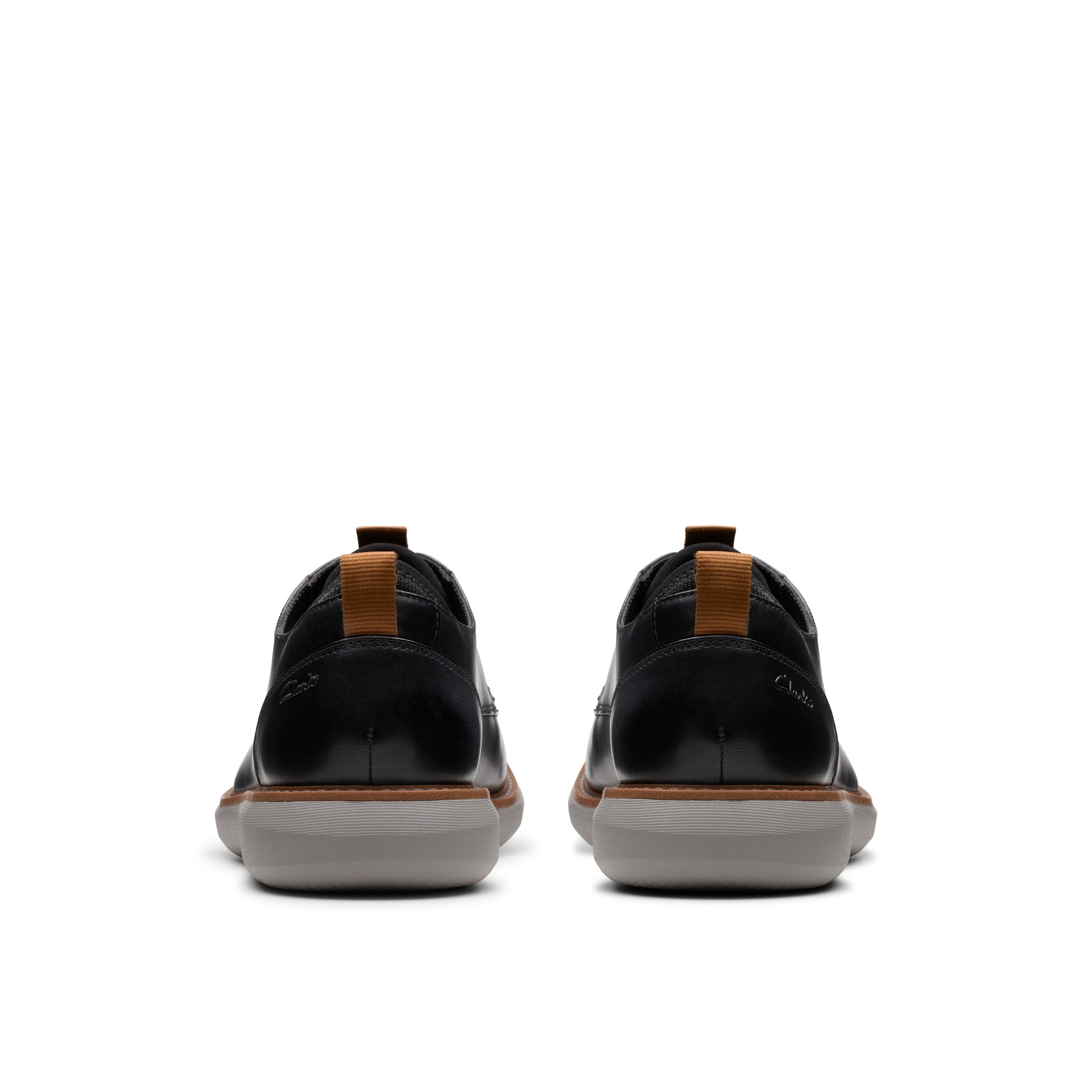 Clarks Men Black Brantin Plain Shoes