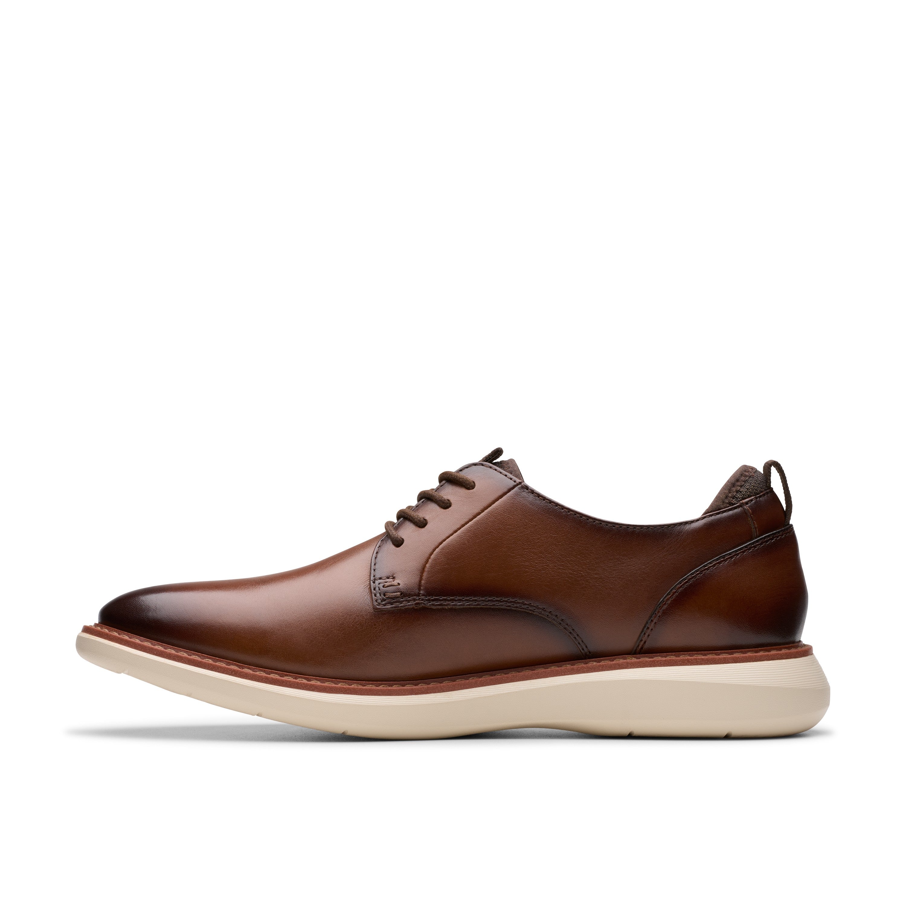 Clarks Men Tan Brantin Plain Shoes