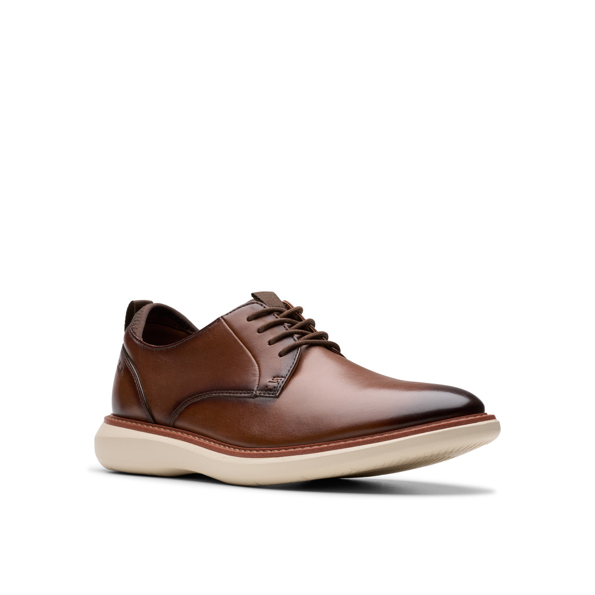 Clarks Men Tan Brantin Plain Shoes