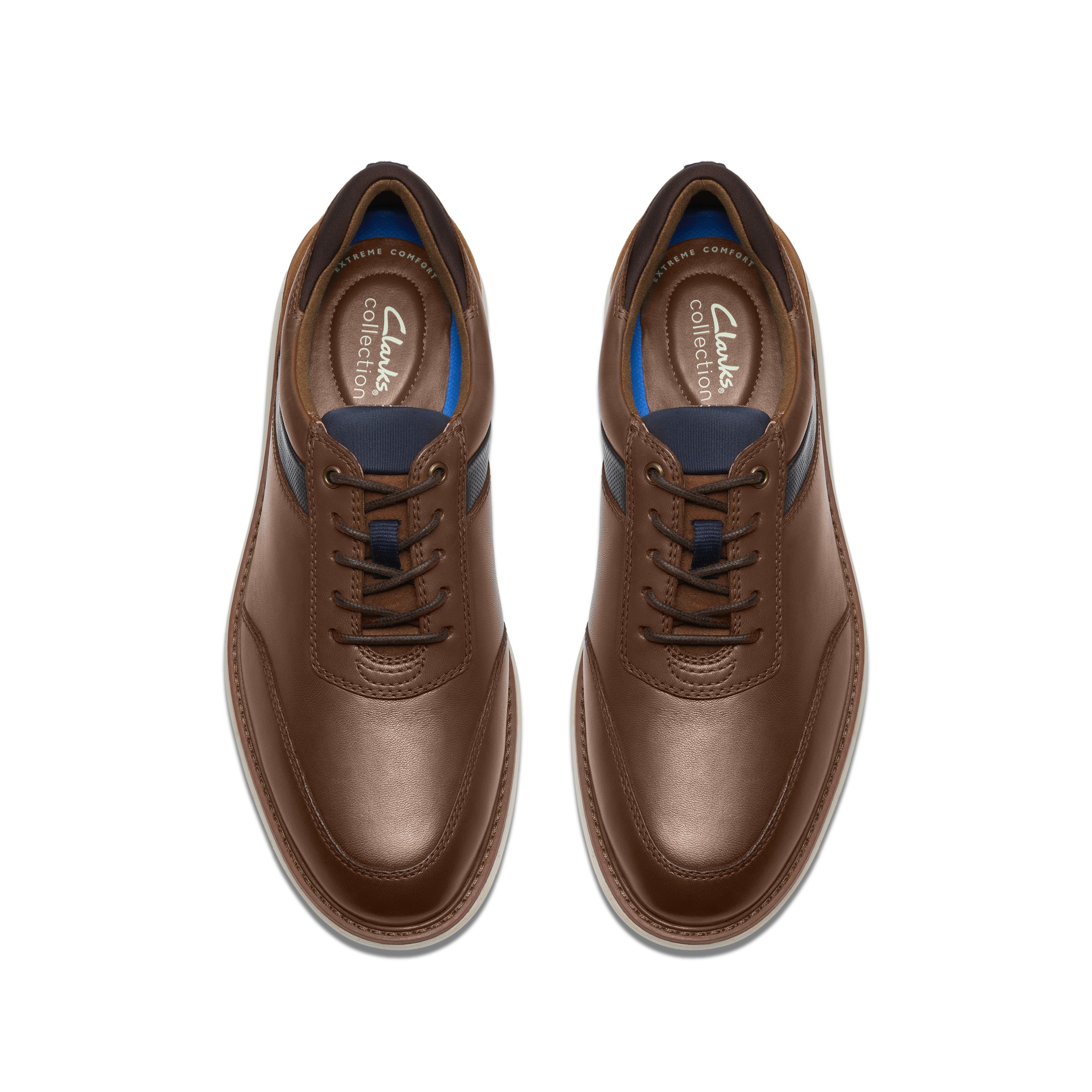 Clarks Men Tan Brantin Style Shoes