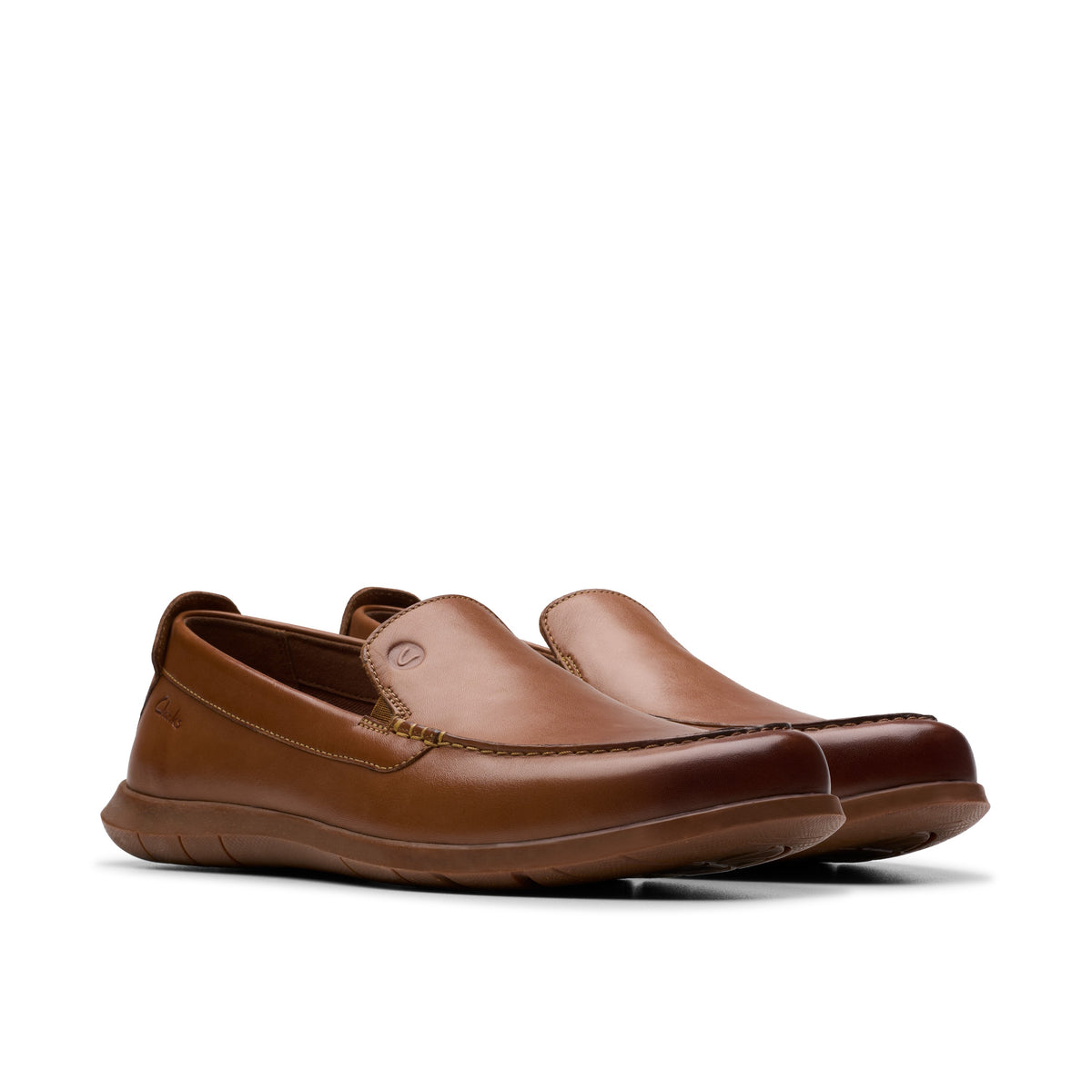 Clarks Men Tan Flexway Step Shoes