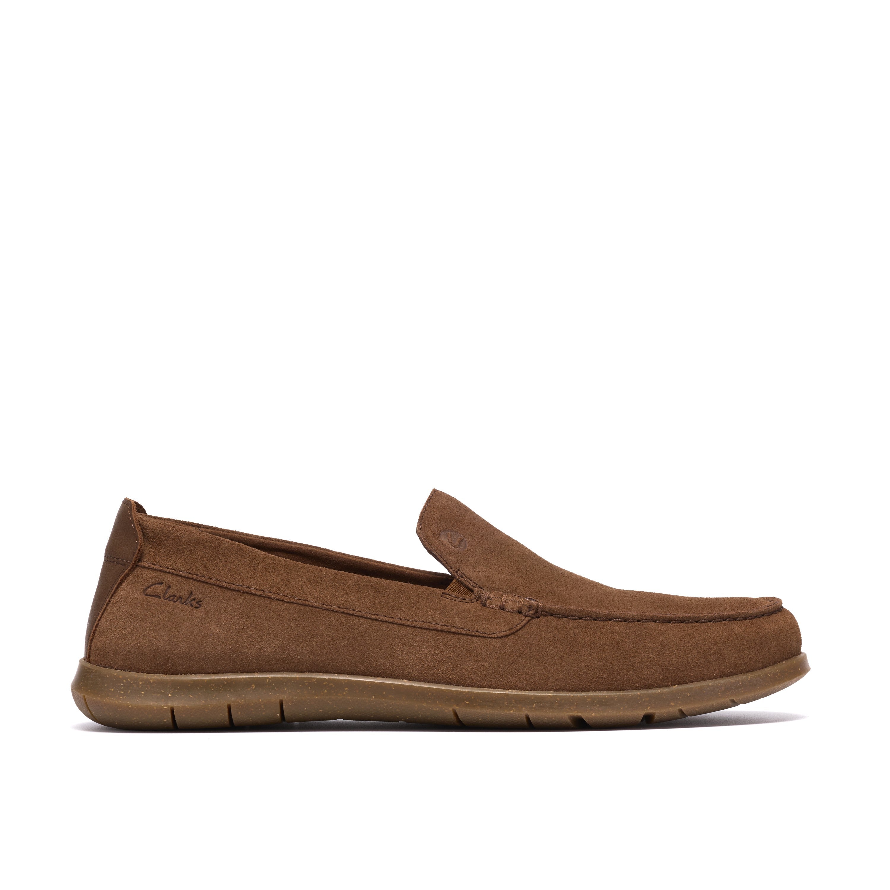 Clarks Men Brownsuede Flexway Step Shoes