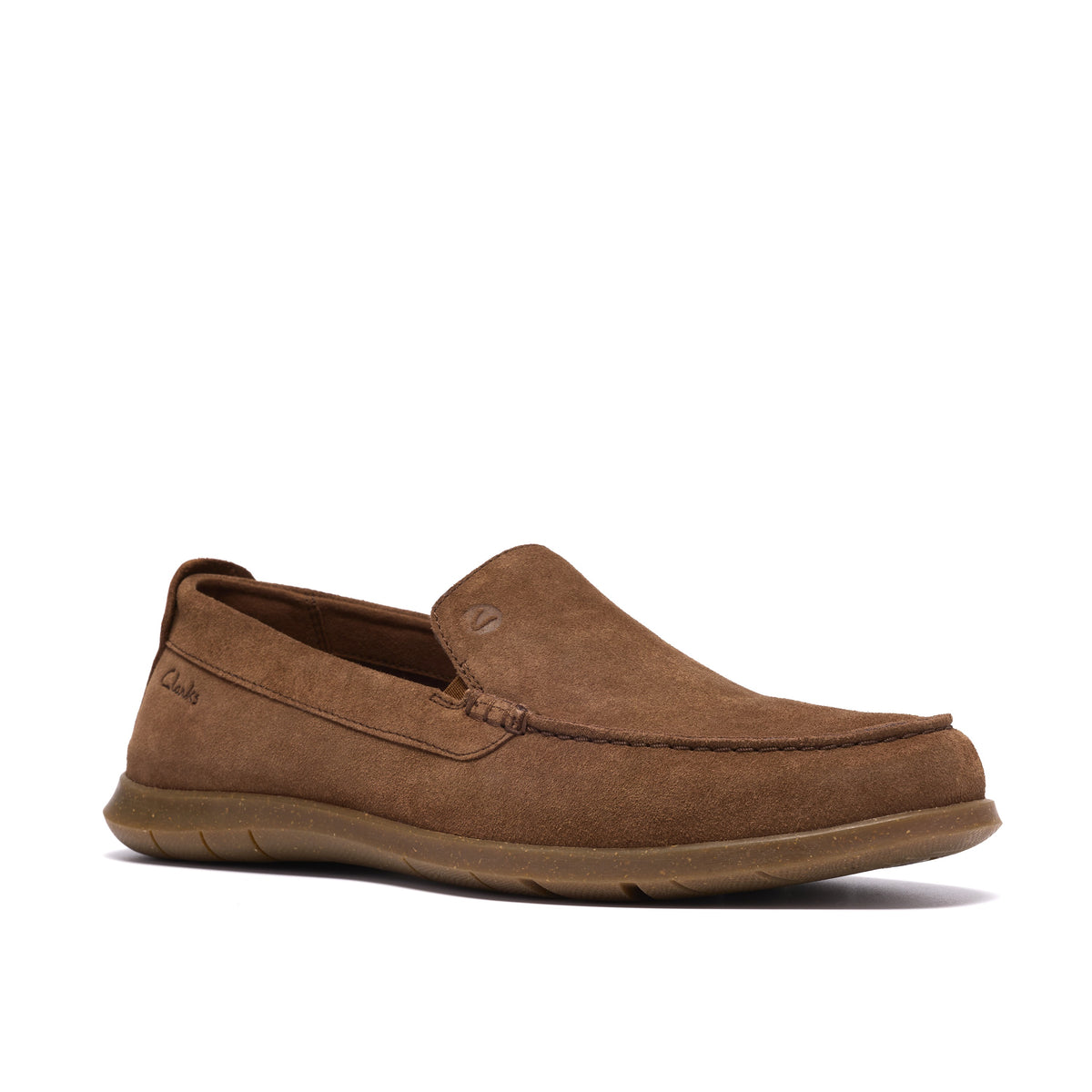 Clarks Men Brownsuede Flexway Step Shoes