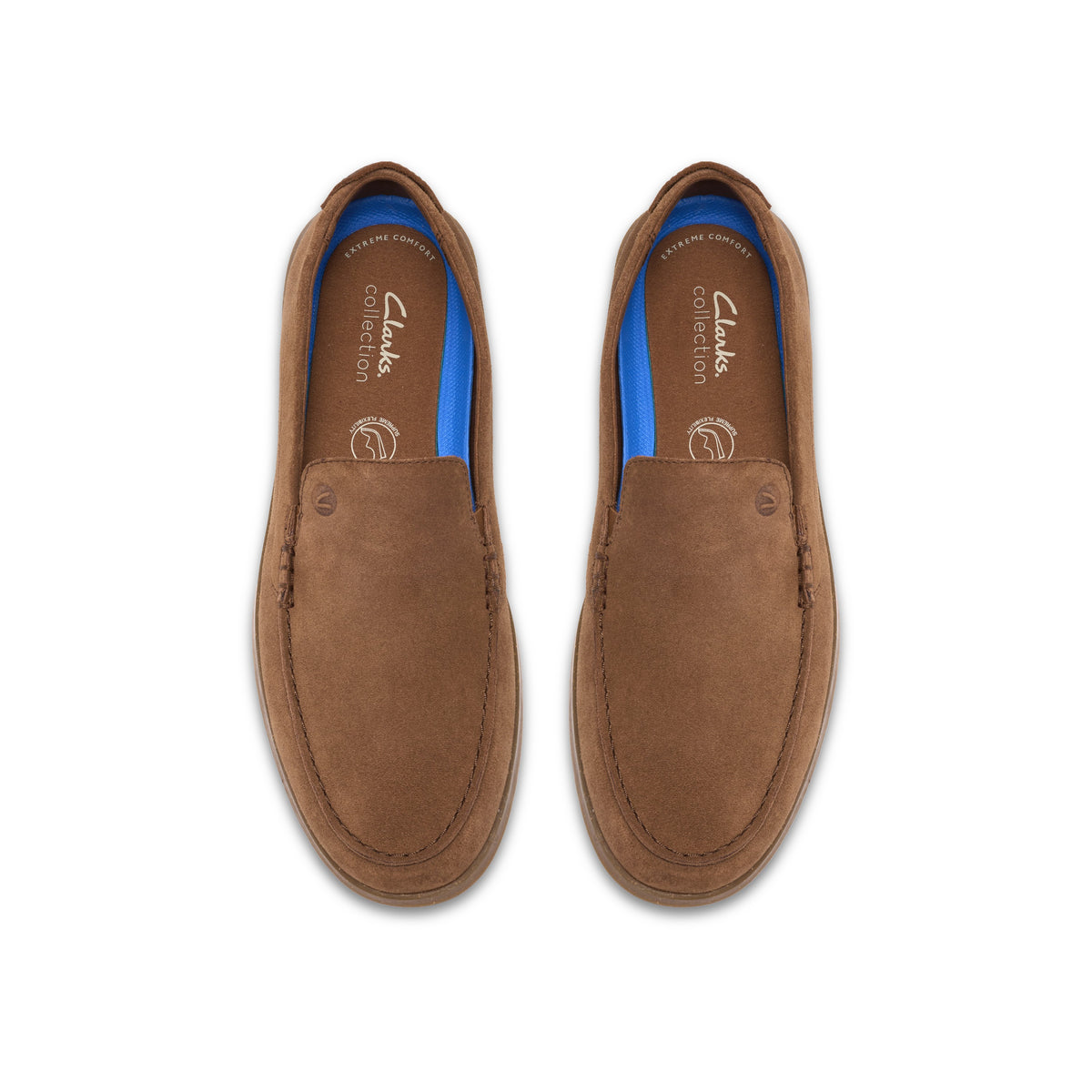 Clarks Men Brownsuede Flexway Step Shoes
