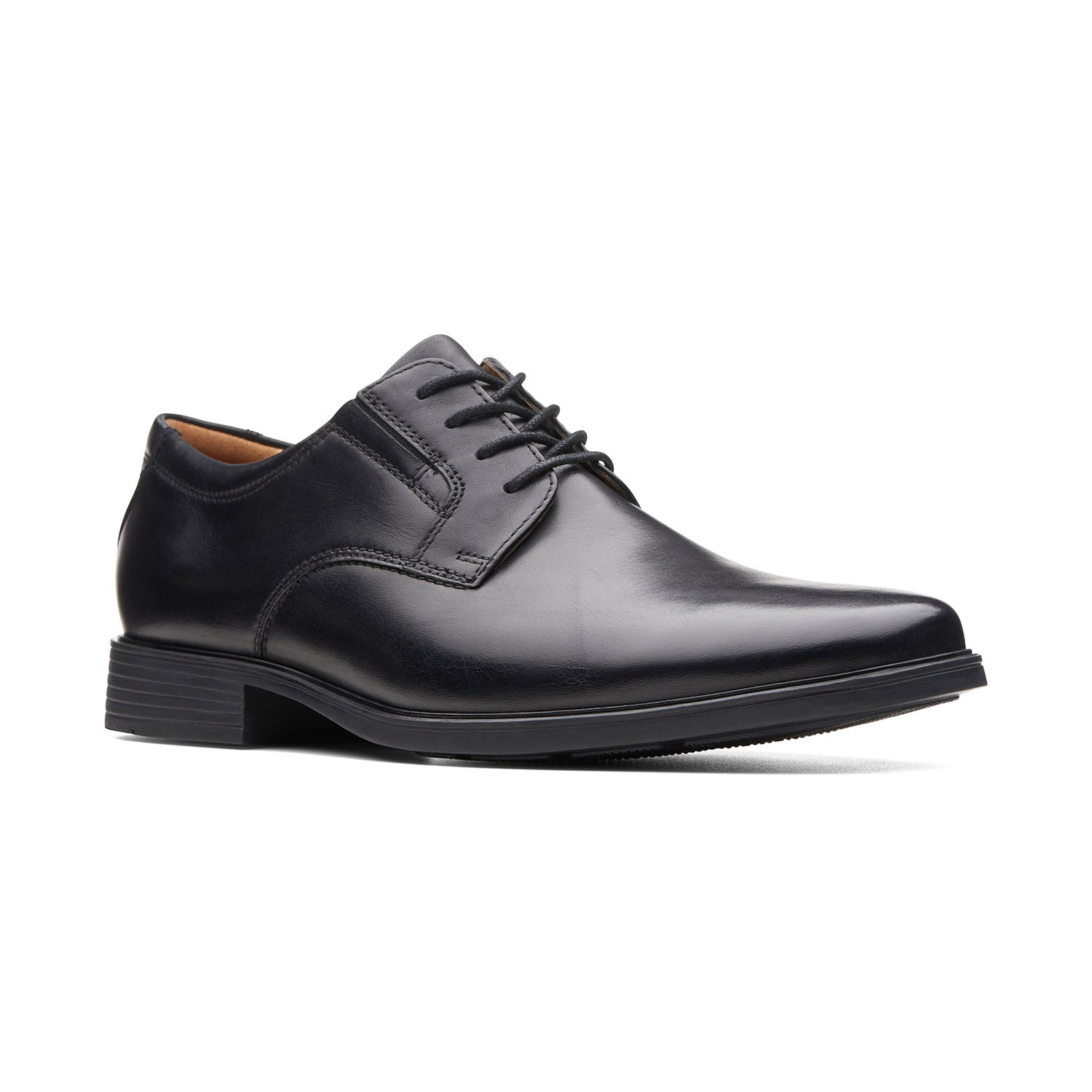 Clarks Men Tilden Plain Black Shoes