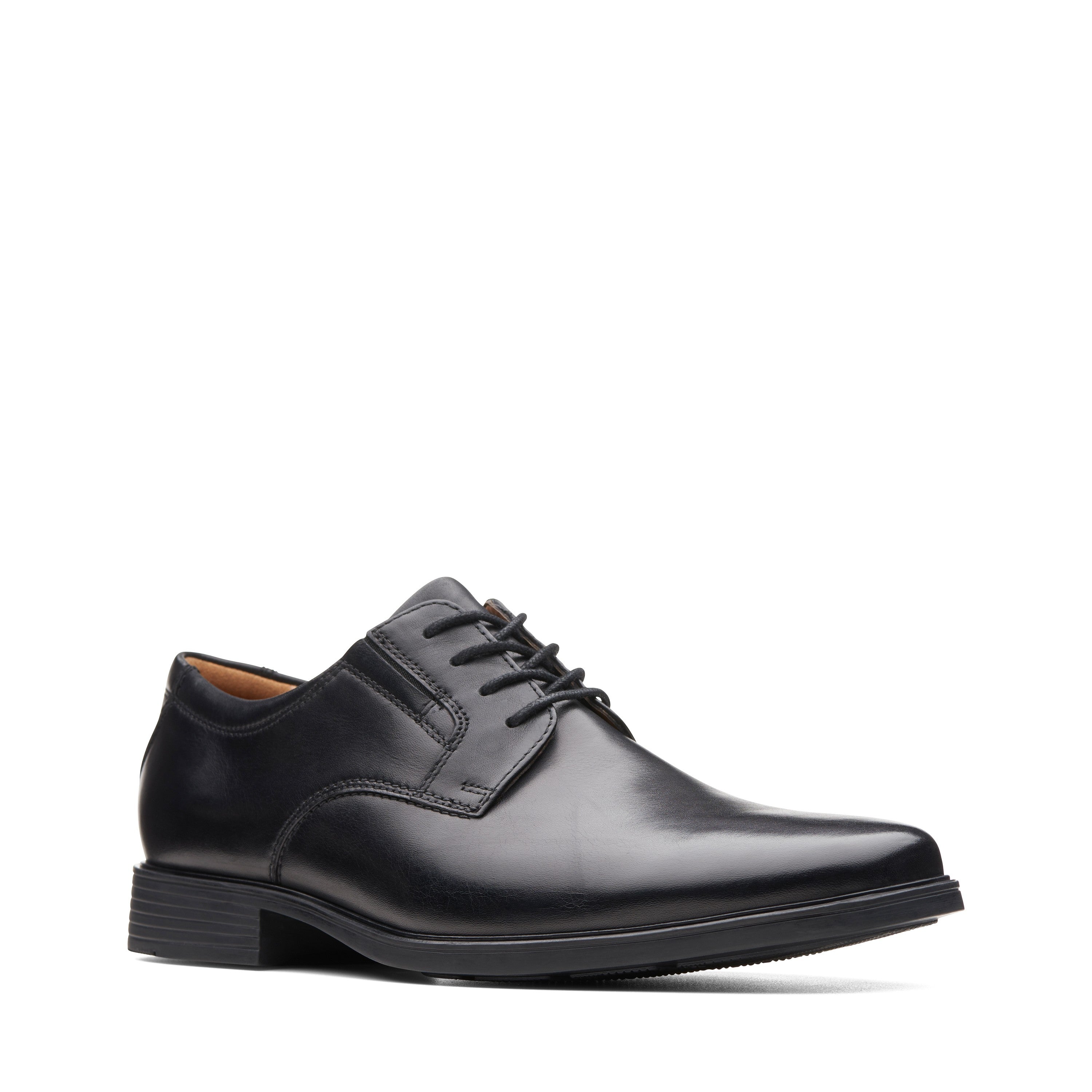 Clarks Men Black Tilden Plain Shoes