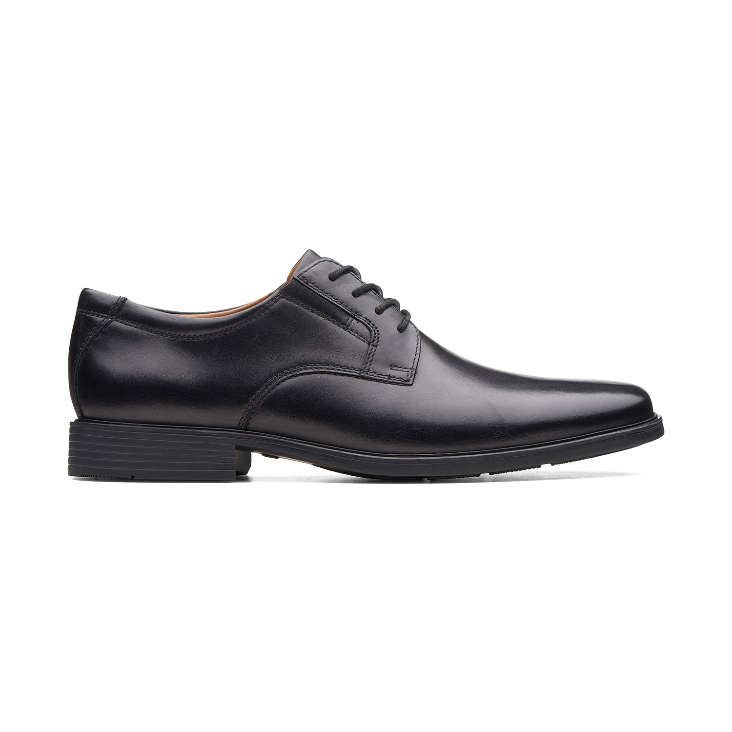 Clarks Men Tilden Plain Black Shoes