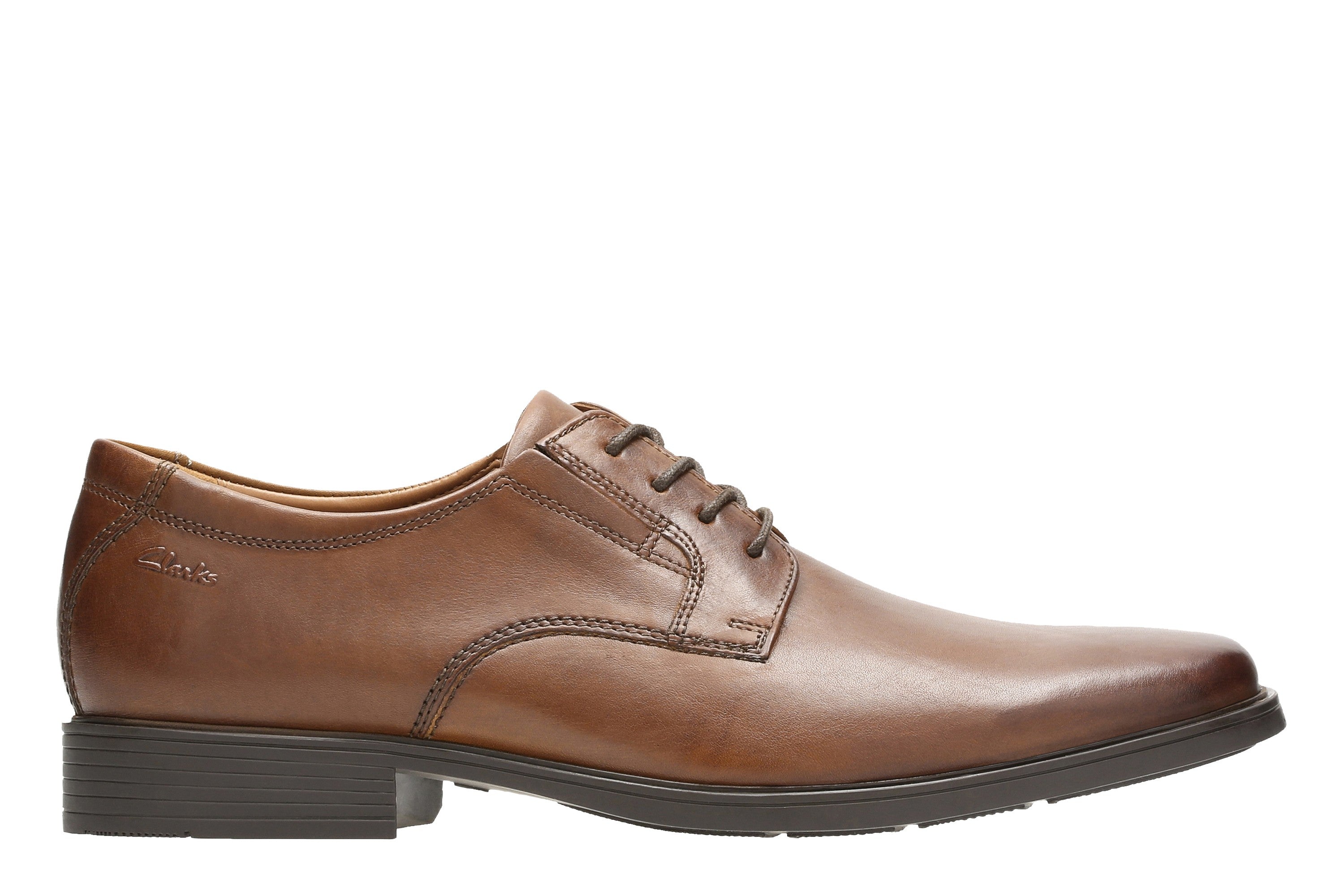 Clarks Men Tan Tilden Plain Shoes