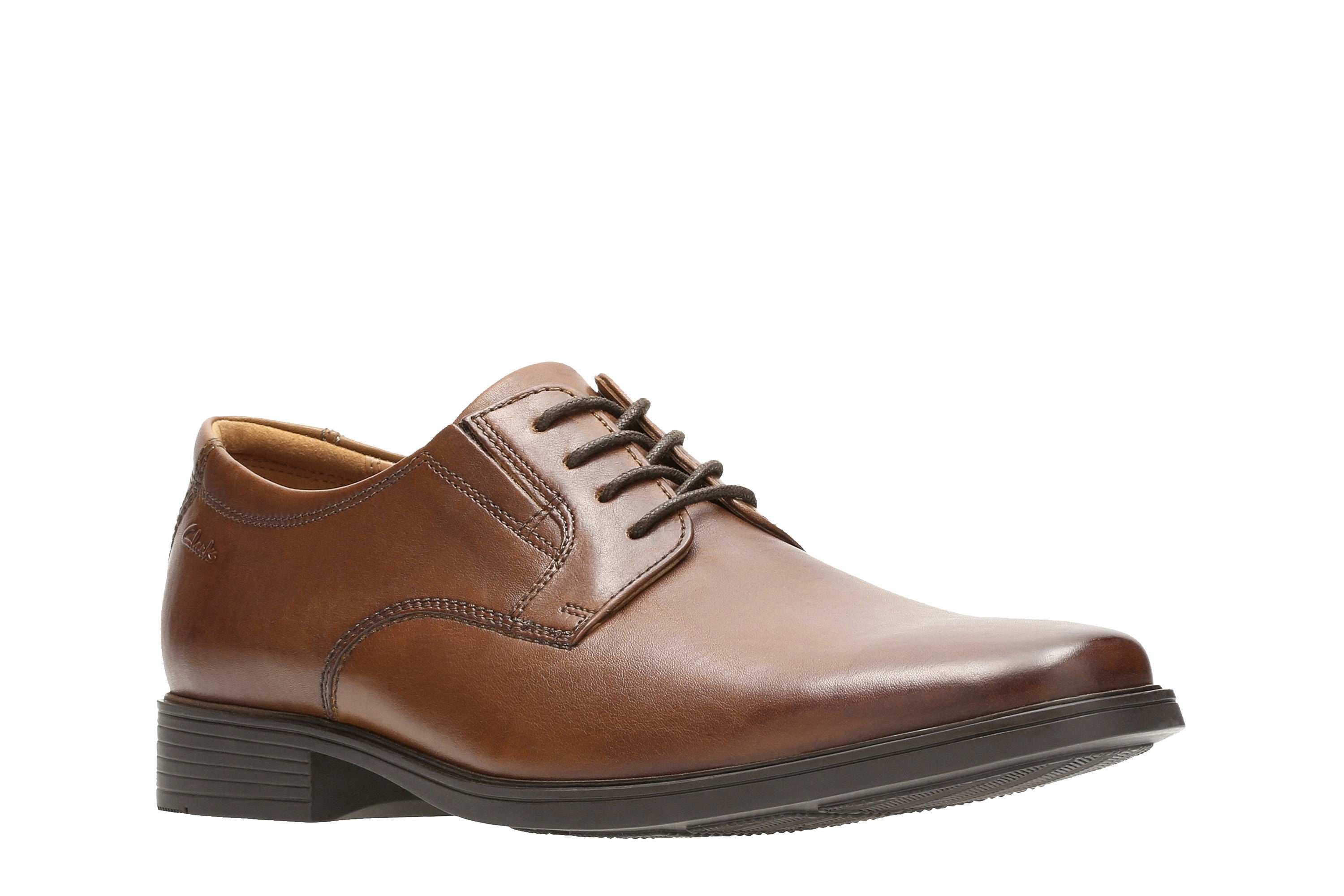 Clarks Men Tan Tilden Plain Shoes