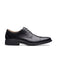 Clarks Men Whiddon Cap Black Shoes