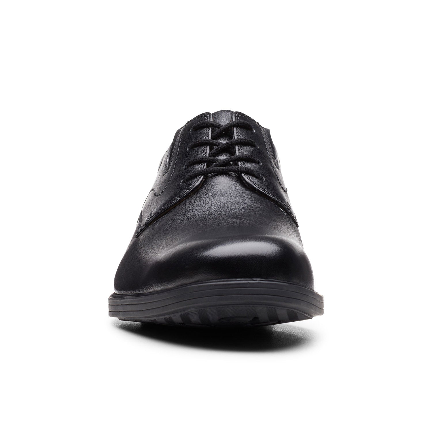 Clarks Men Whiddon Plain Black Shoes
