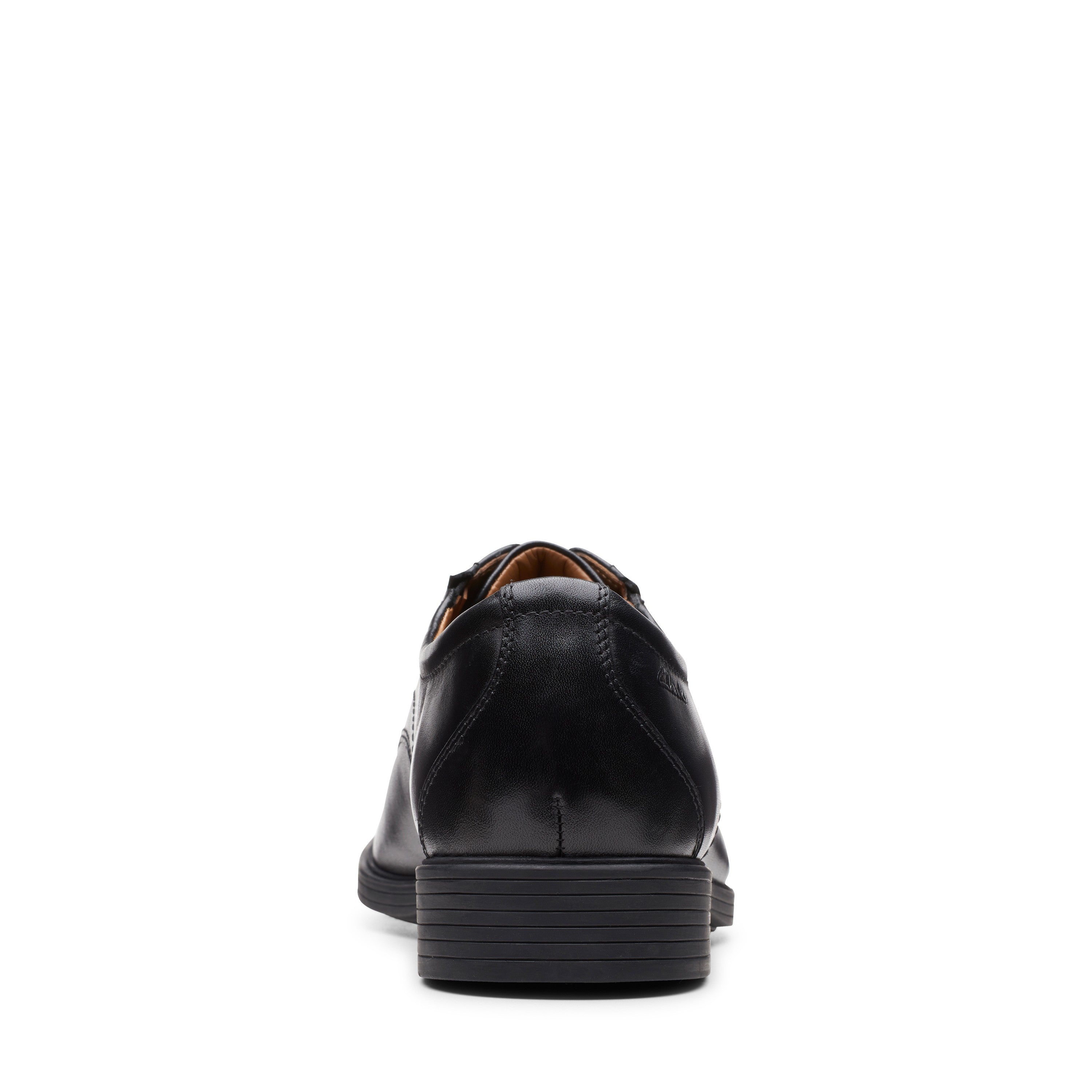 Clarks Men Black Whiddon Plain Shoes
