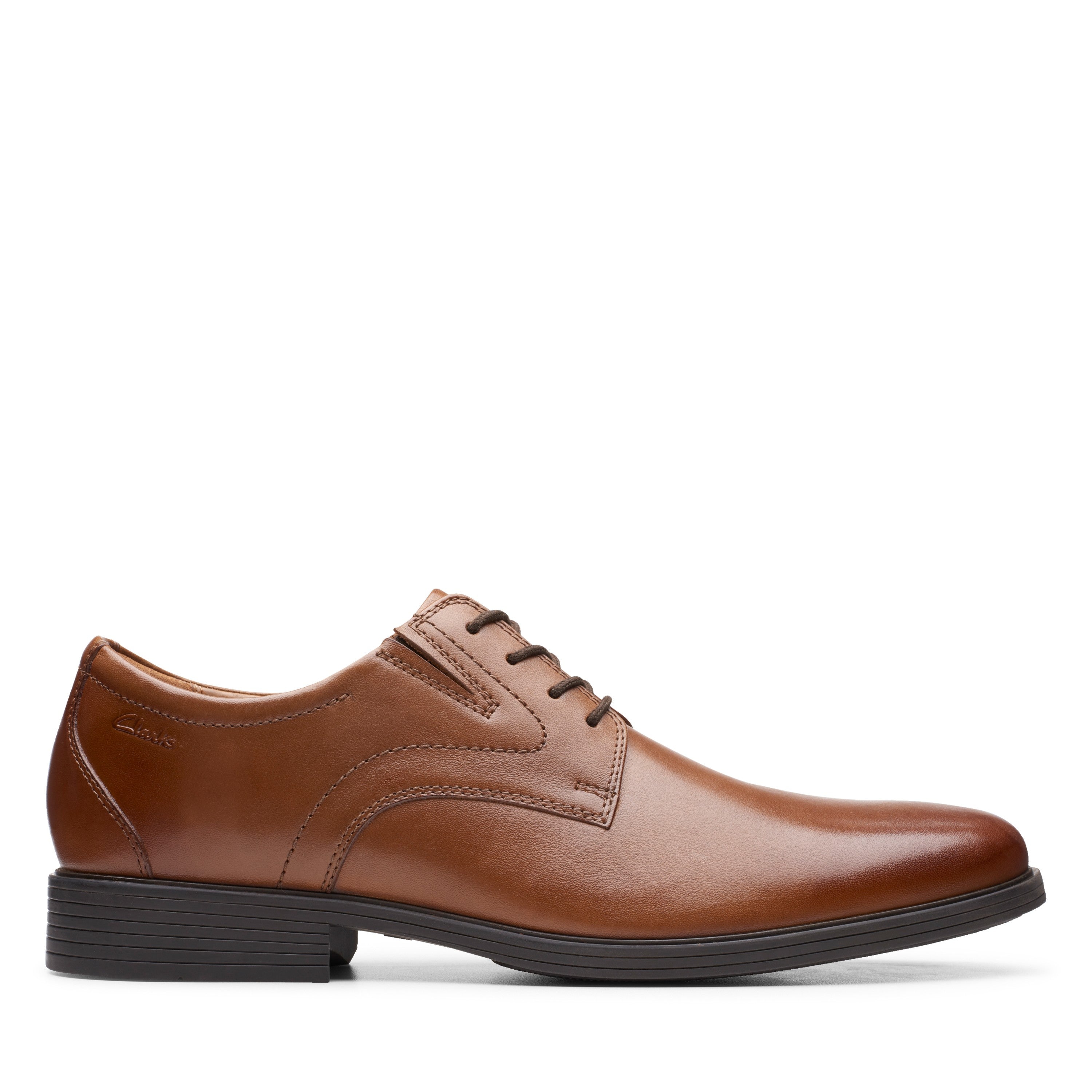 Clarks Men Tan Whiddon Plain Shoes