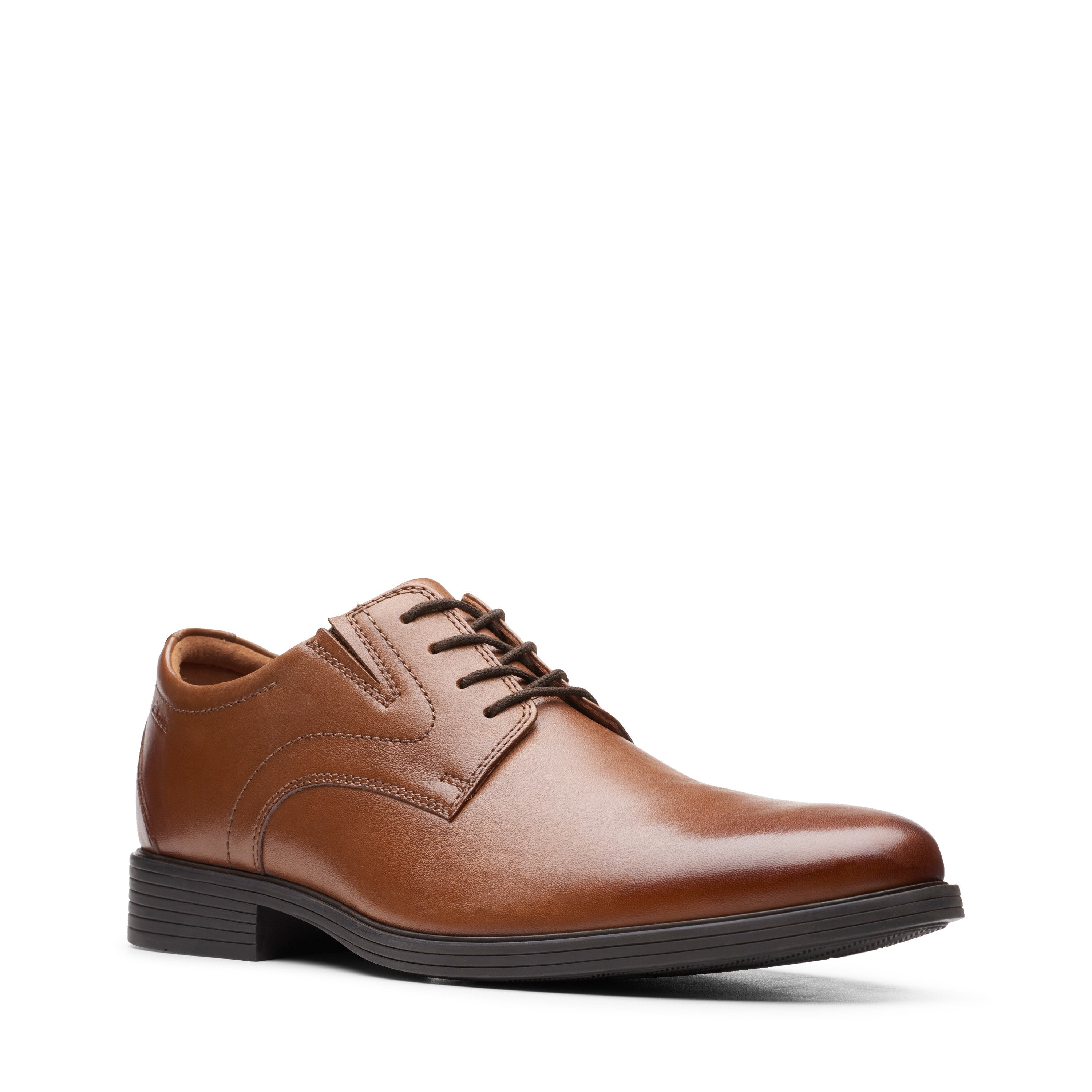 Clarks Men Tan Whiddon Plain Shoes
