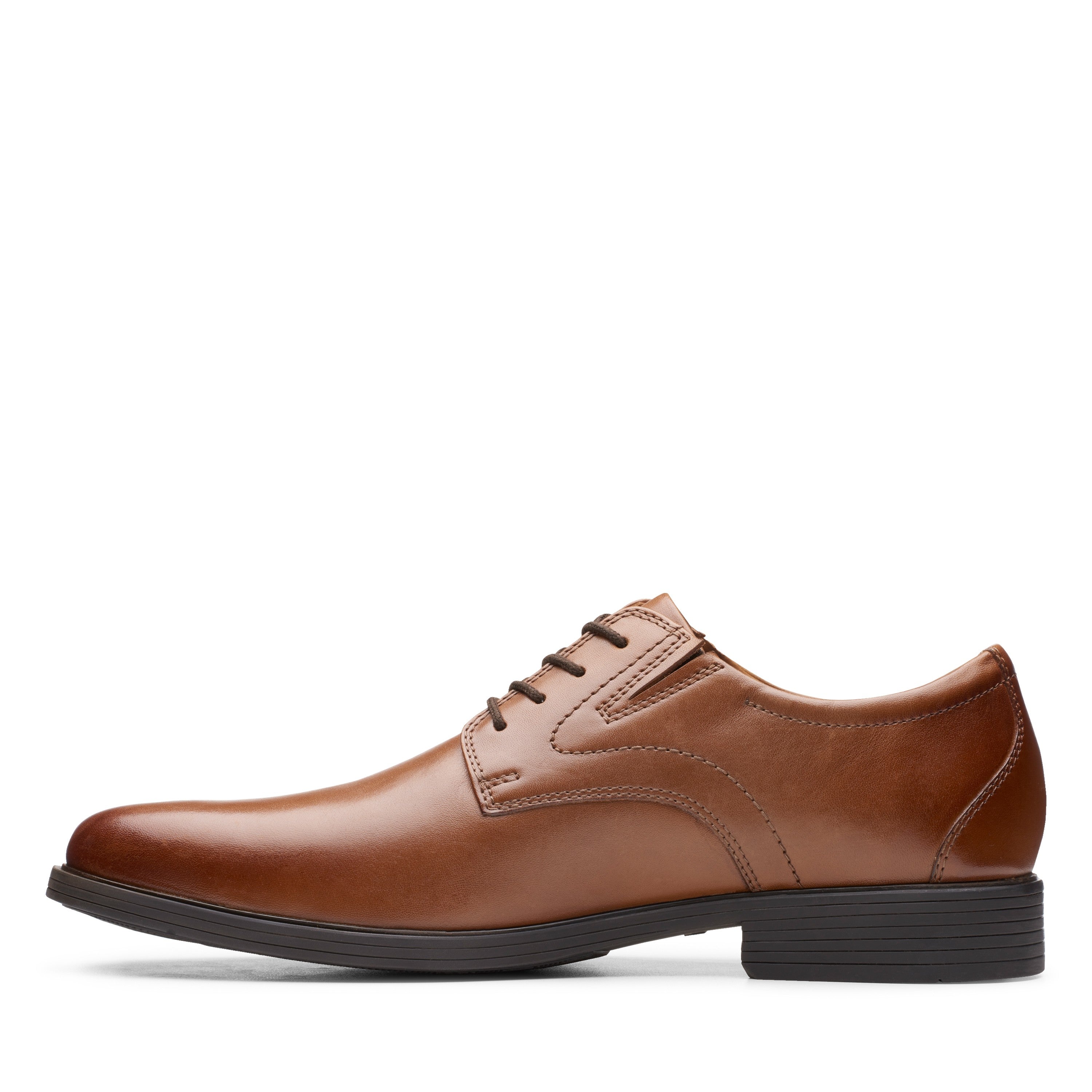 Clarks Men Tan Whiddon Plain Shoes