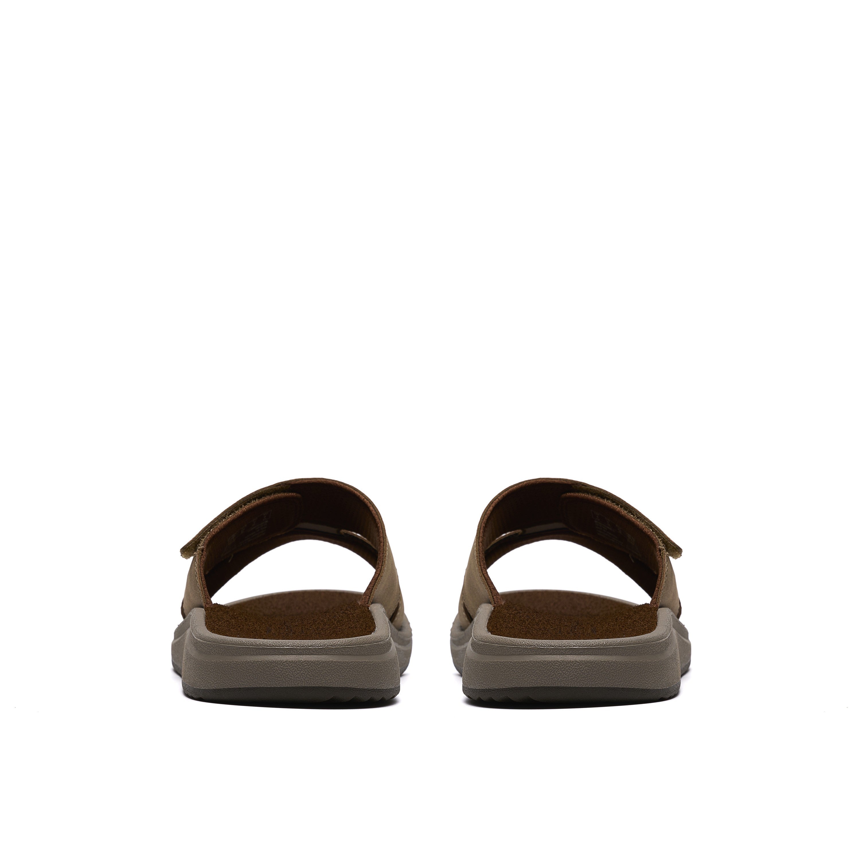 Clarks Men Beige Brinkley Slide Sandals