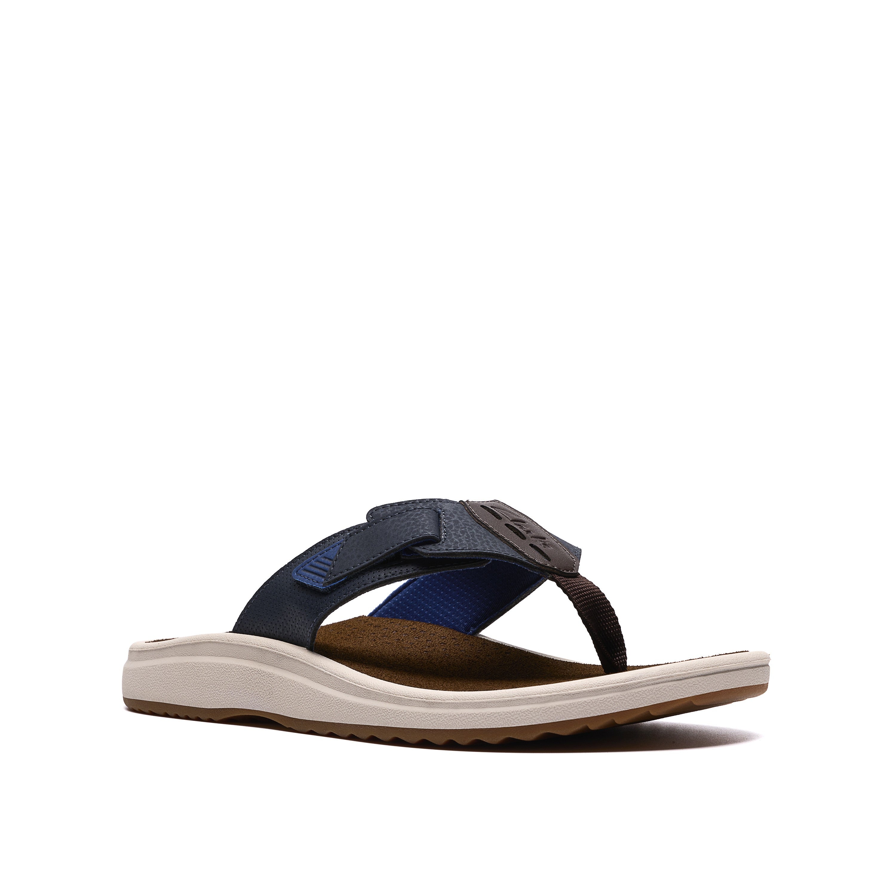 Clarks Men Blue-Navy M Brinkley Sandals