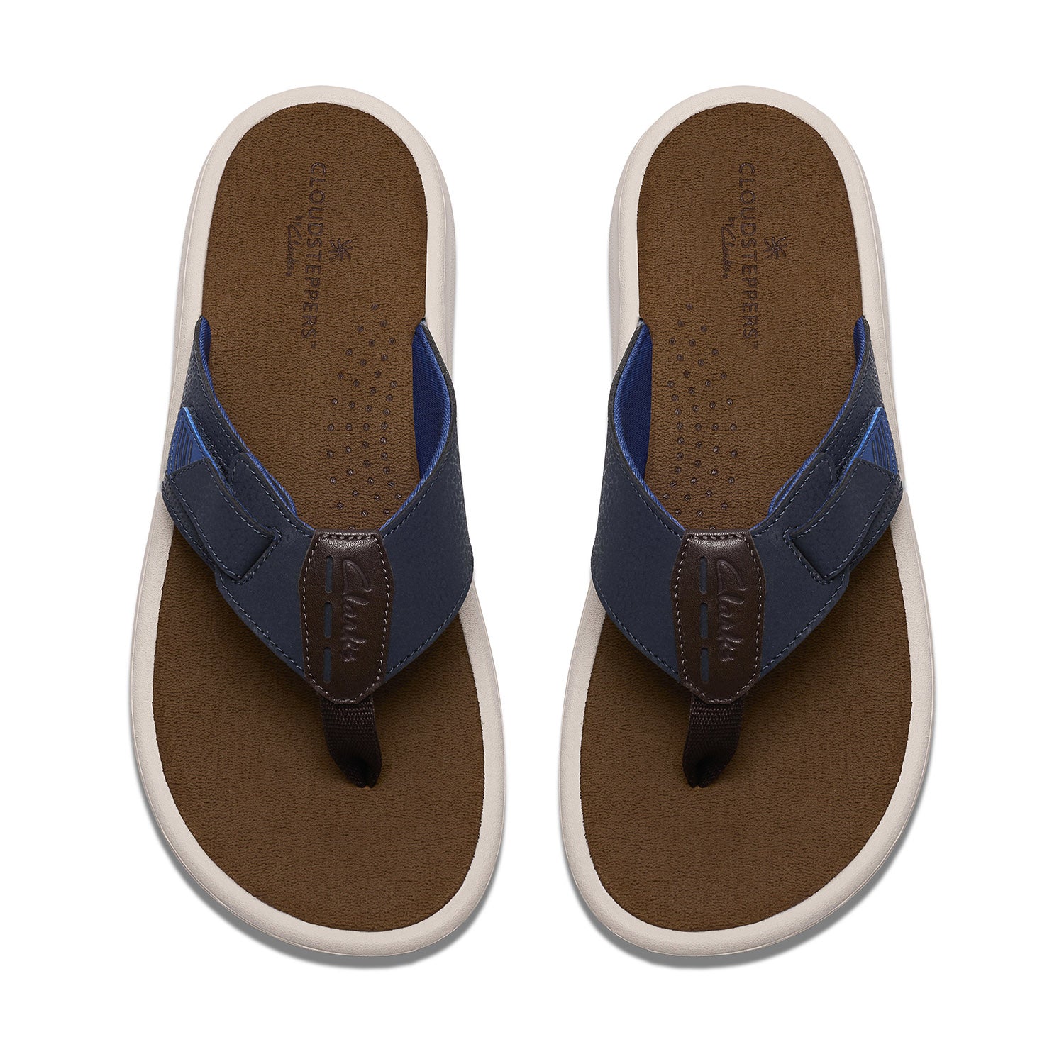 Clarks Men Brinkley Blue-Navy Sandals