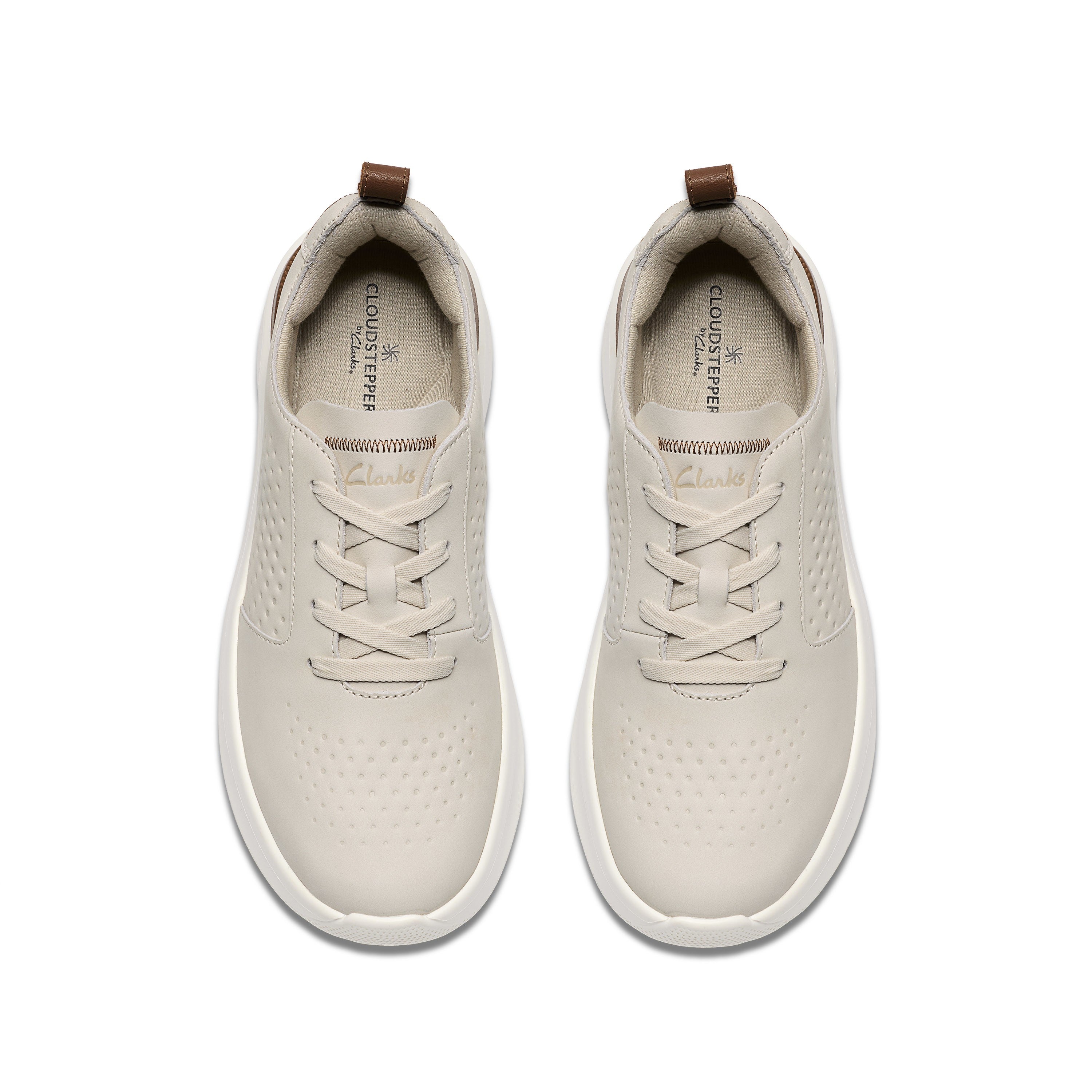 Clarks Men Off-White Solevanastyle Shoes