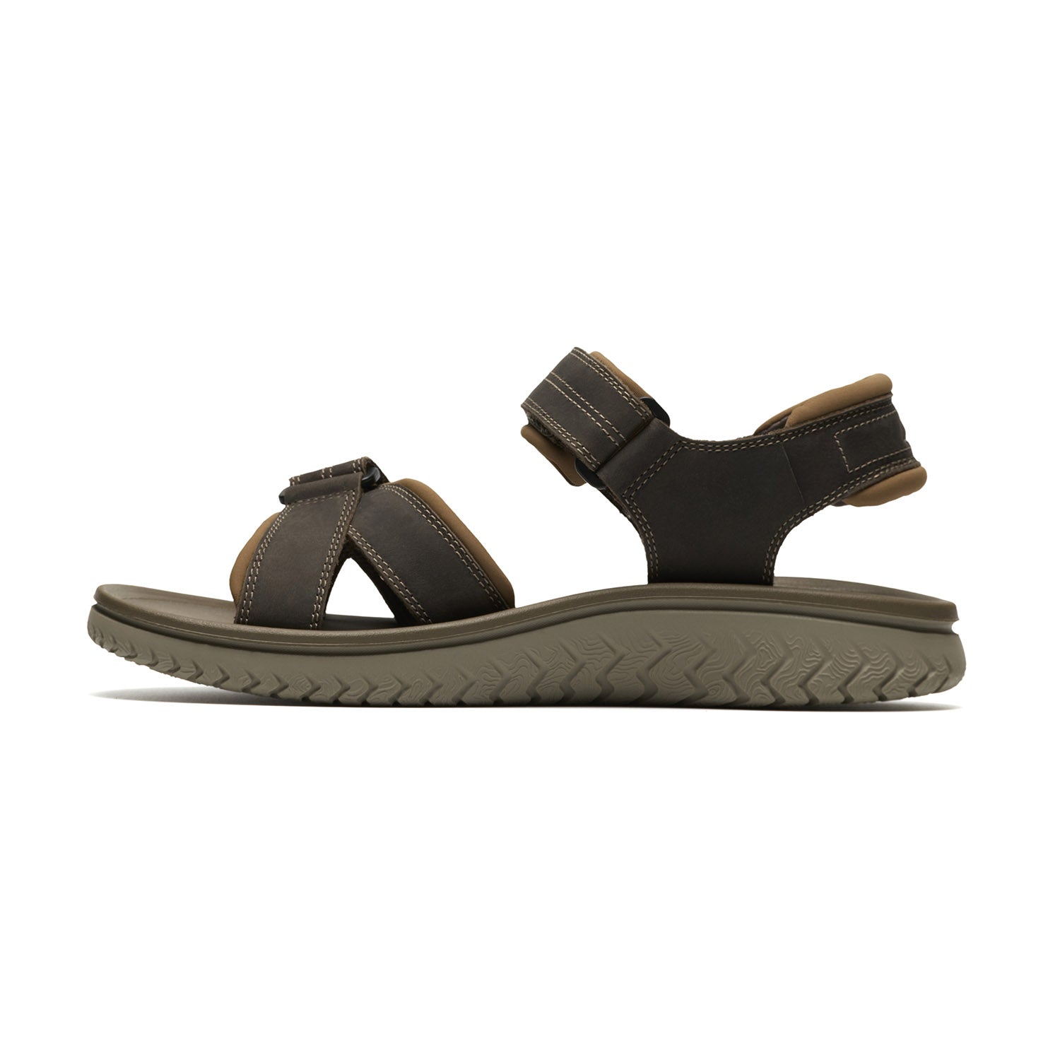 Clarks Men Beigemulti Wesley Shore Sandals