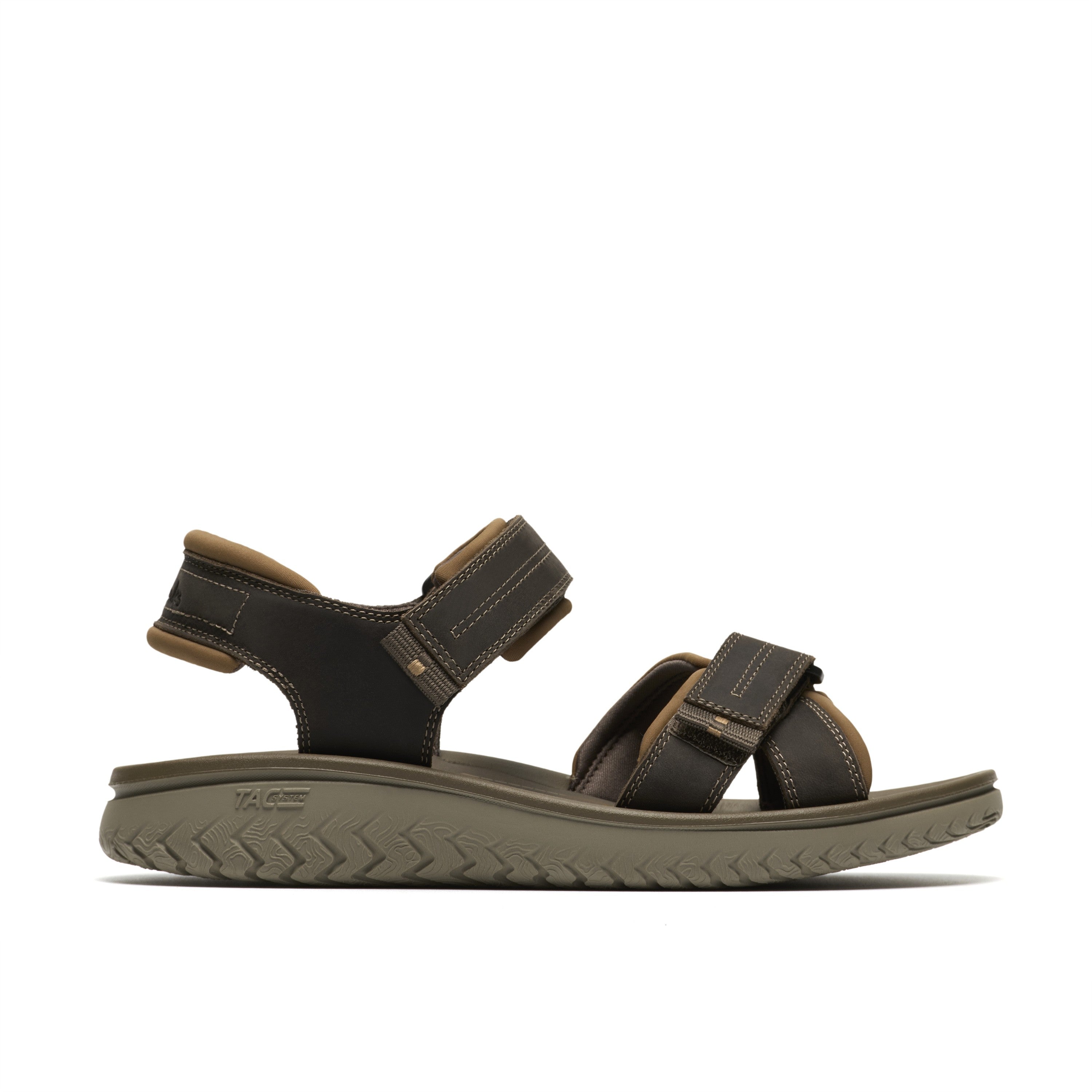 Clarks Men Beigemulti Wesley Shore Sandals