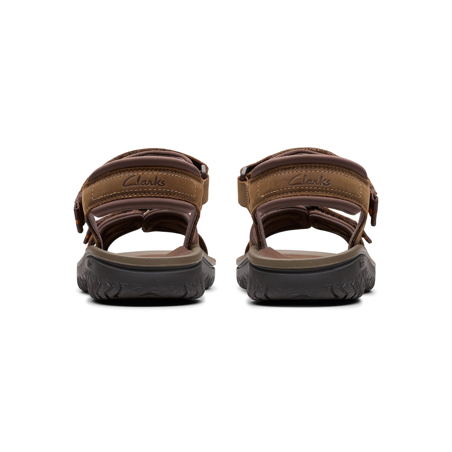 Clarks Men Wesley Shore Brown-Beige Sandals