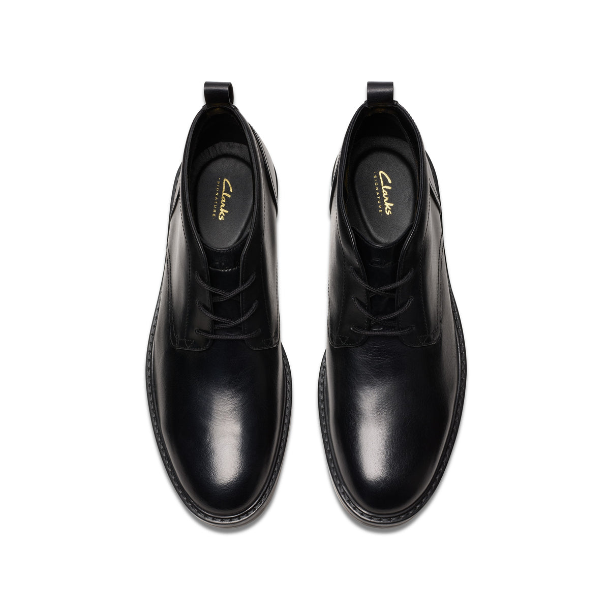 Clarks Men Black Aldwin Chukka Boots