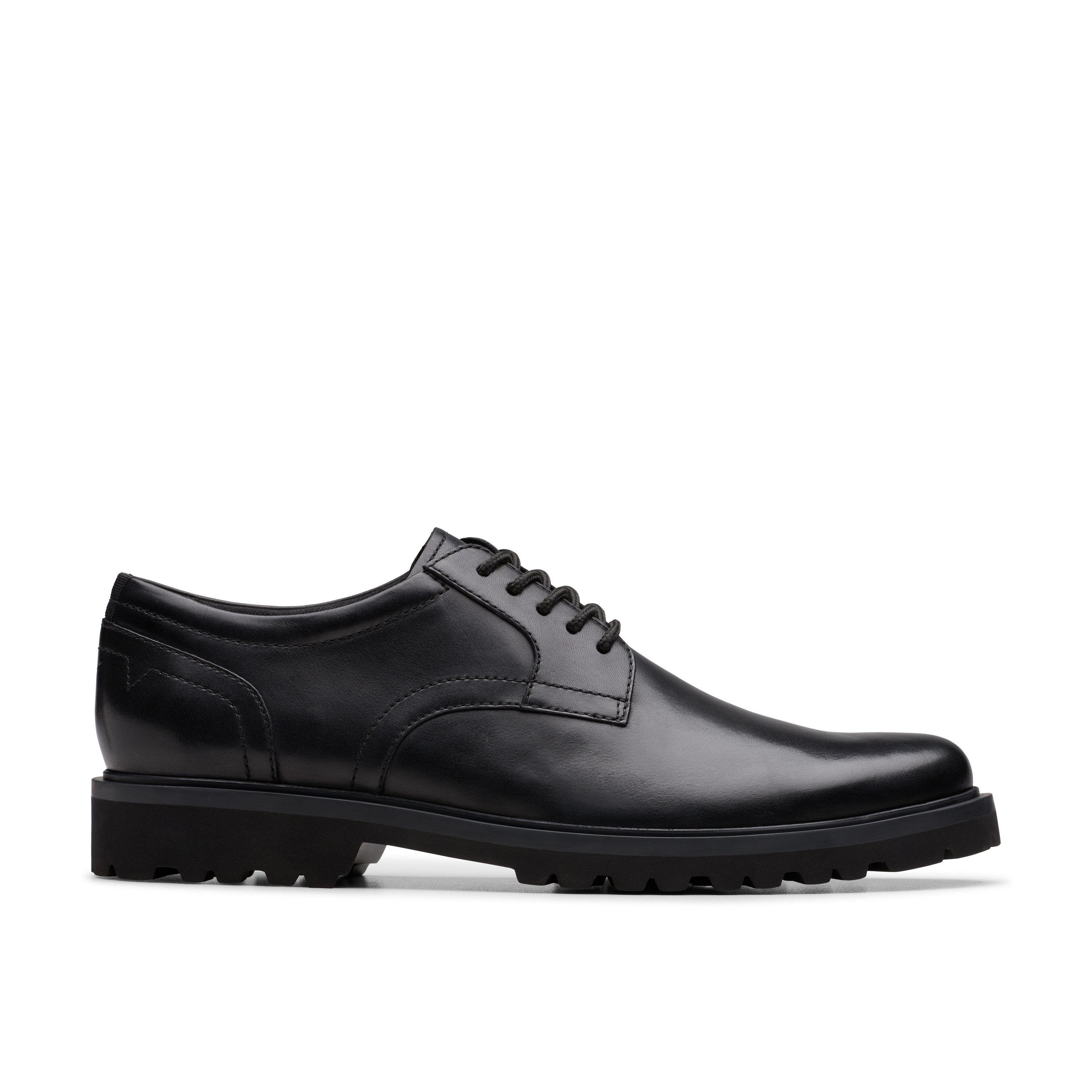 Clarks Men Black Berwick Lace Shoes