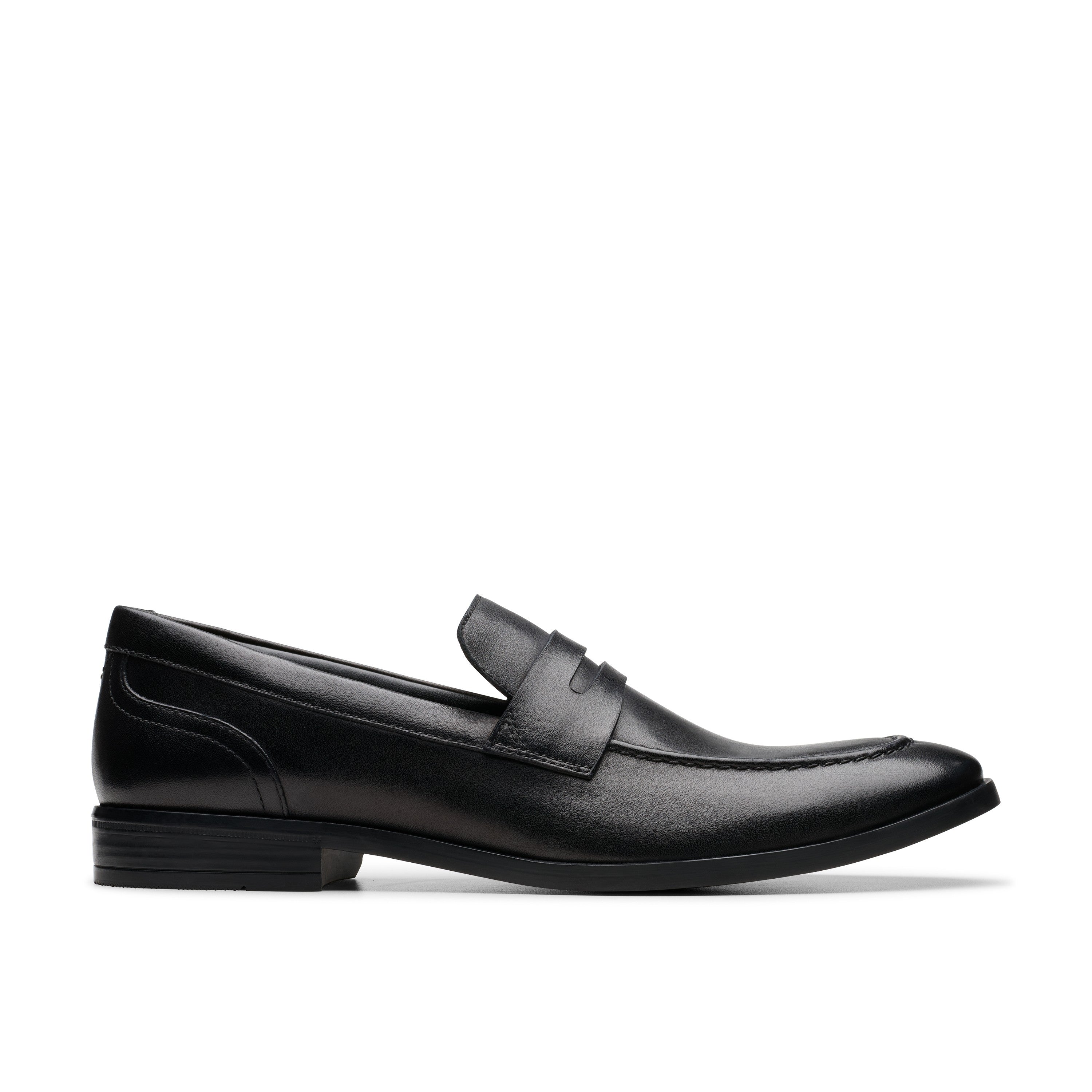 Clarks Men Black Brandon Step Shoes