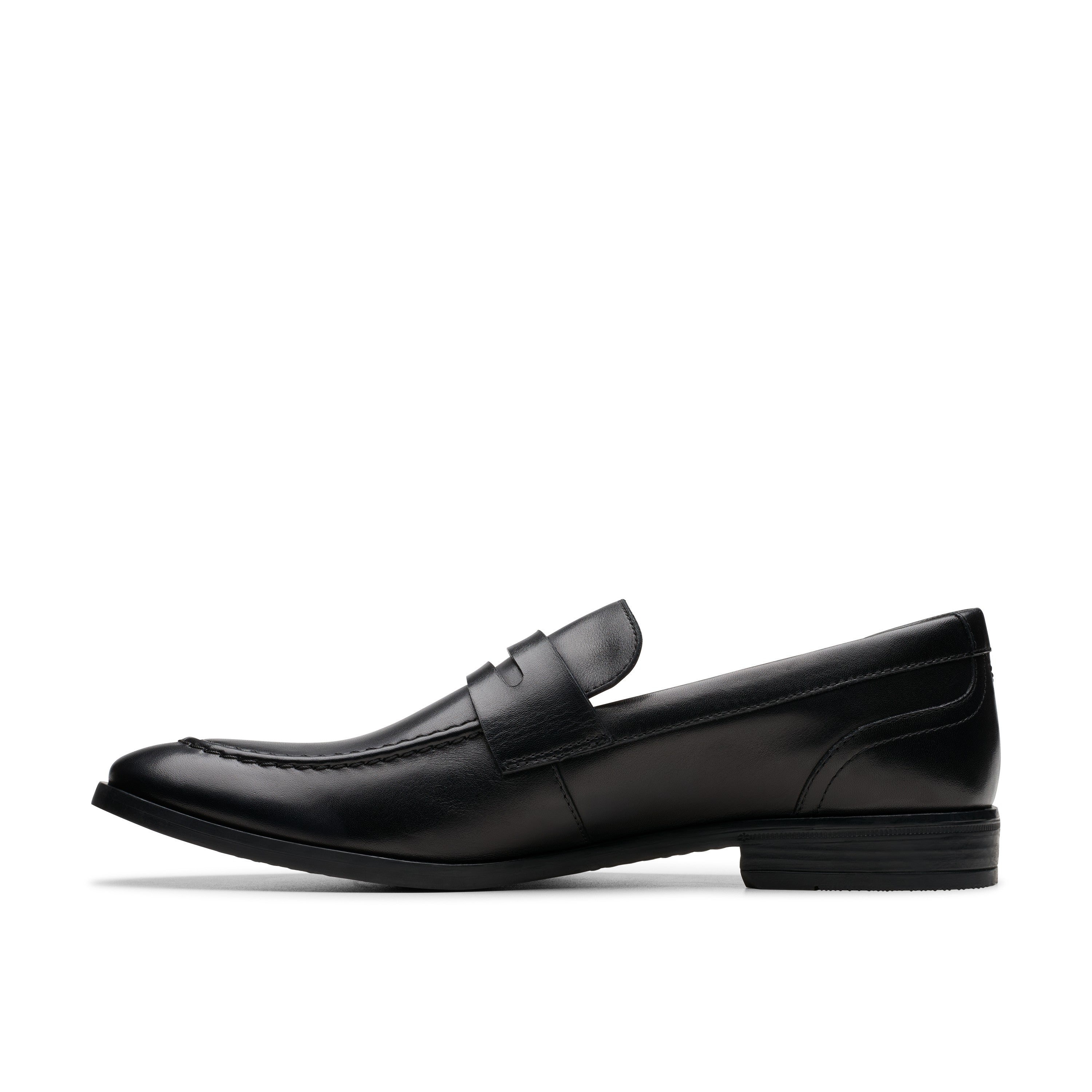 Clarks Men Black Brandon Step Shoes