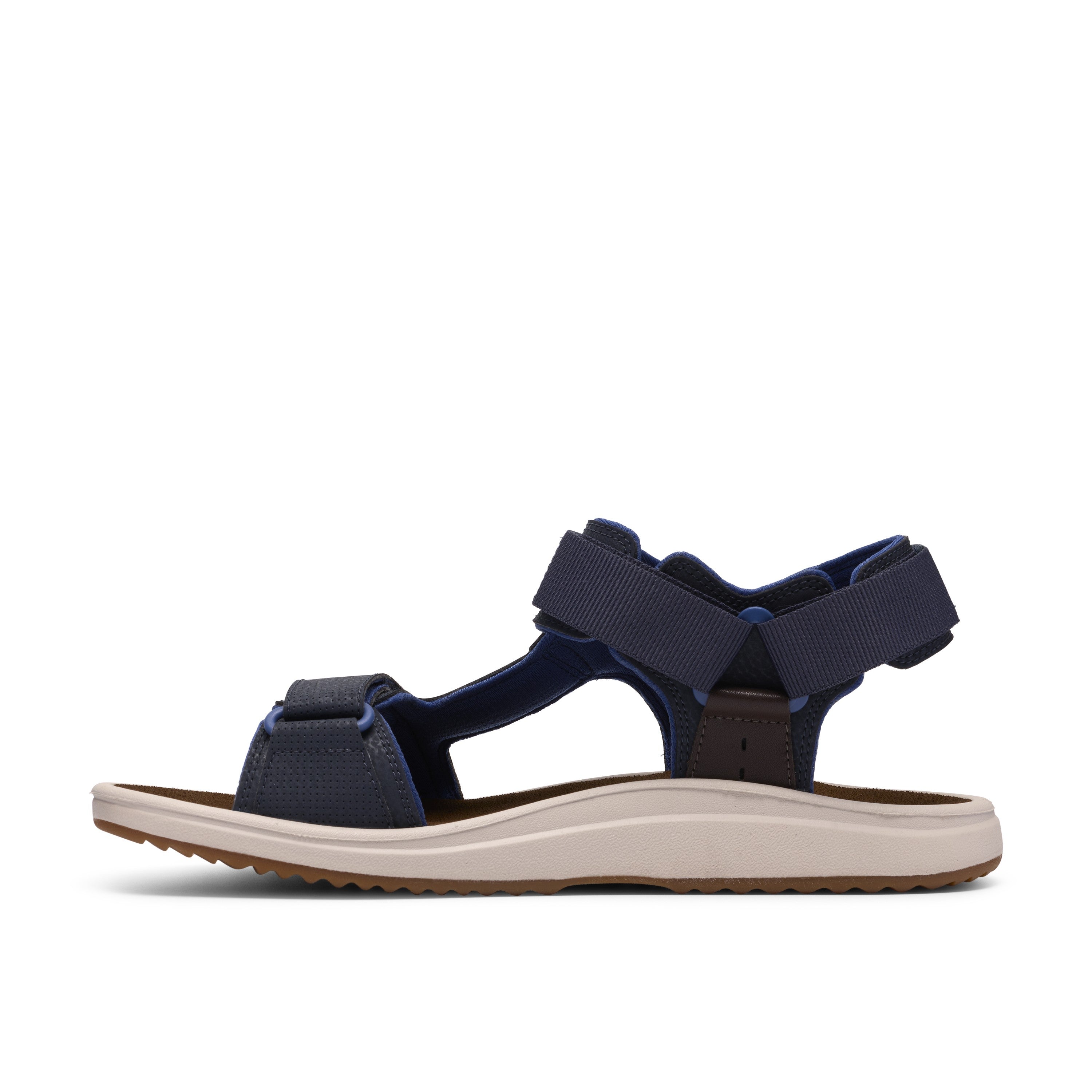 Clarks Men Blue-Navy Brinkley Trail Sandals