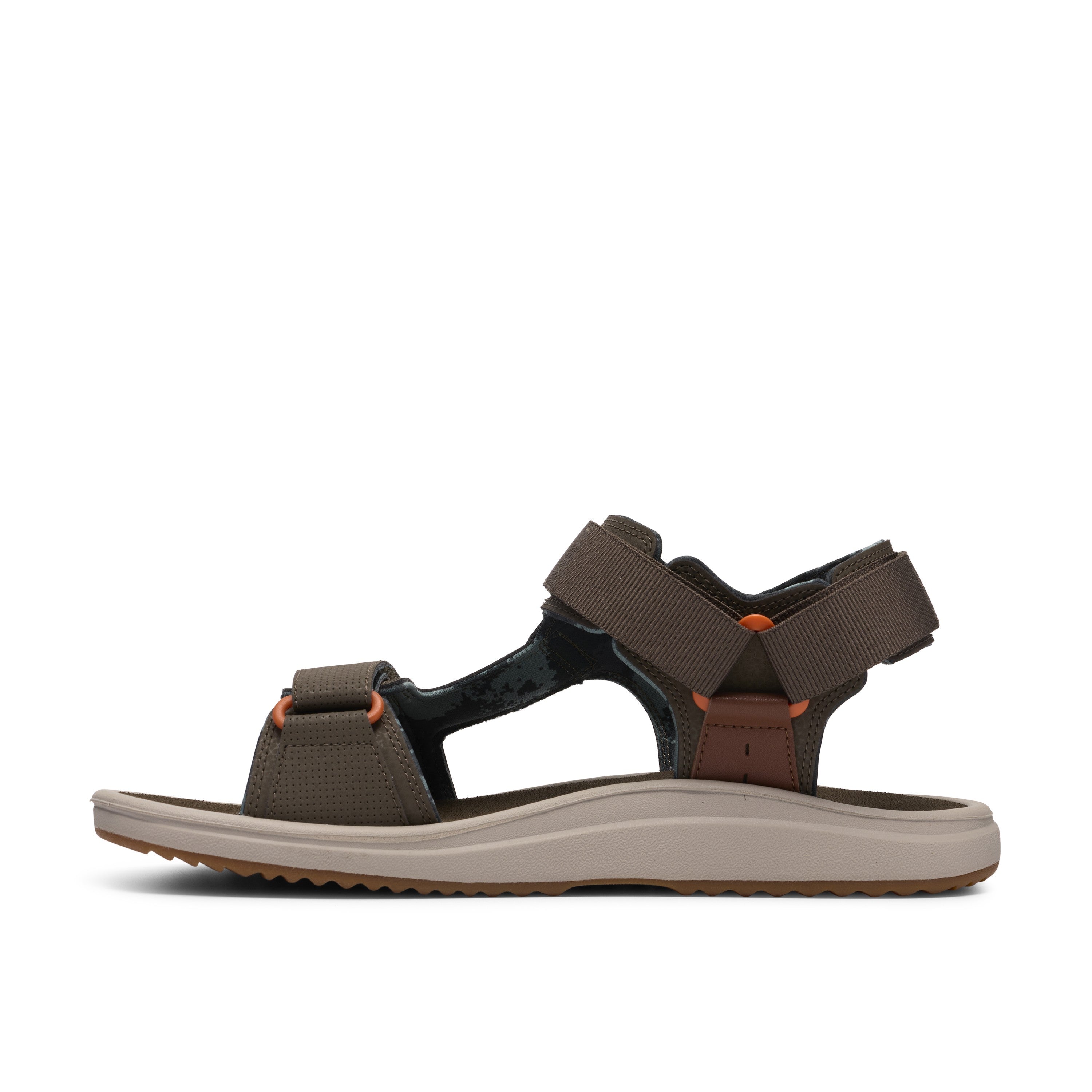 Clarks Men Olive Brinkley Trail Sandals