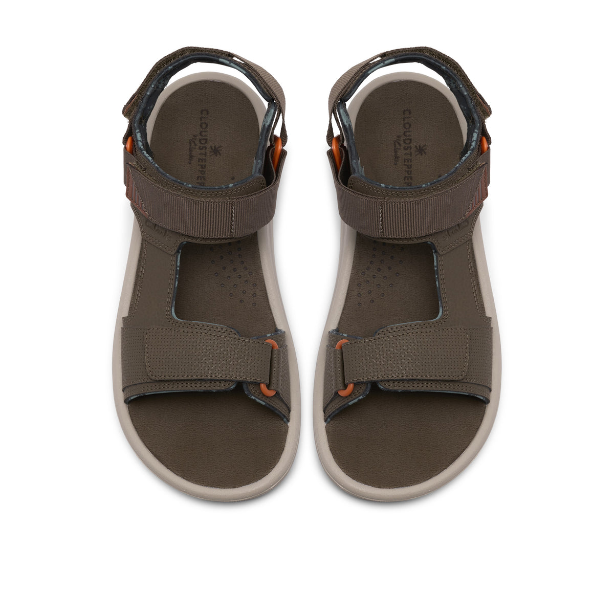 Clarks Men Olive Brinkley Trail Sandals