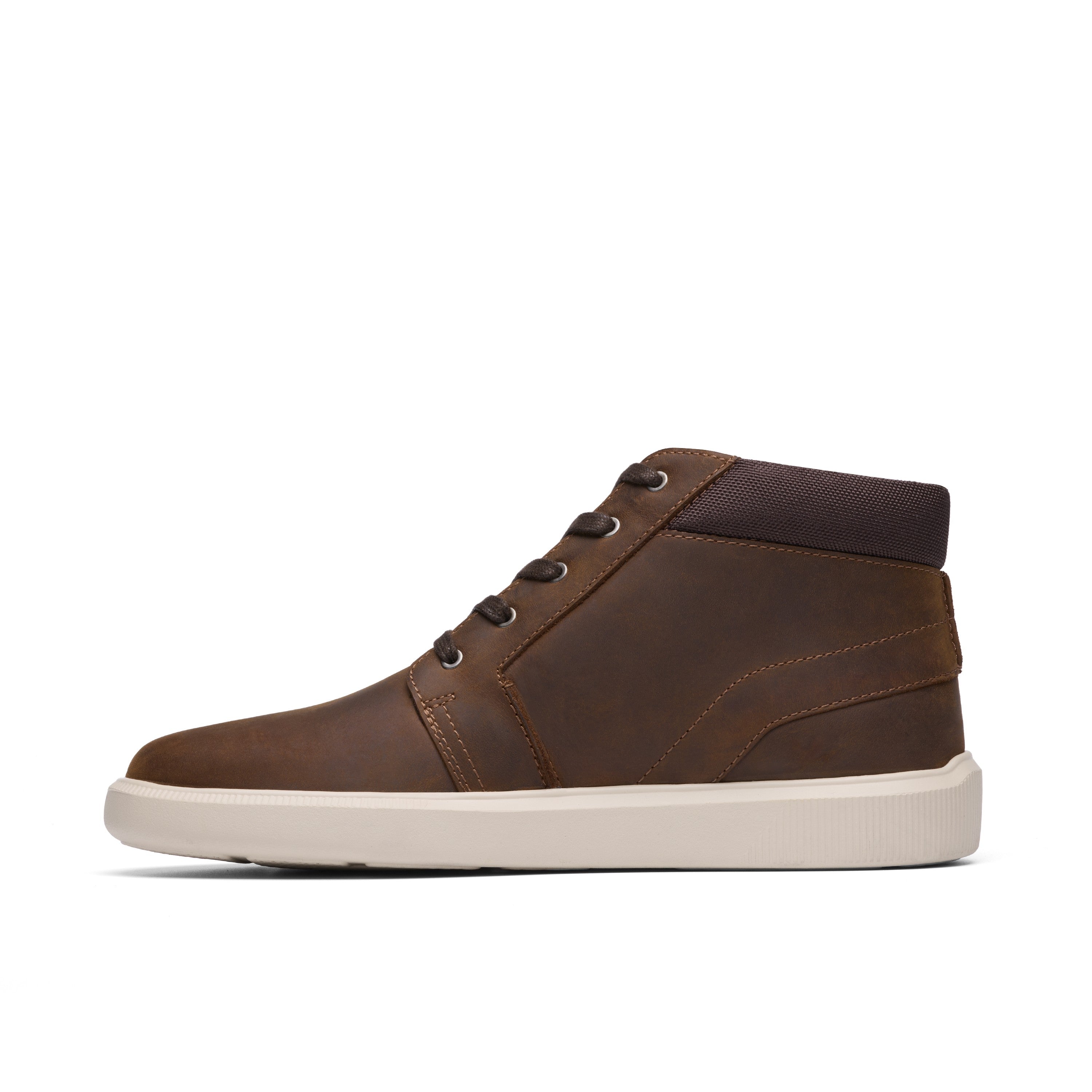 Clarks Men Brown-Beige Brodin Mid Boots