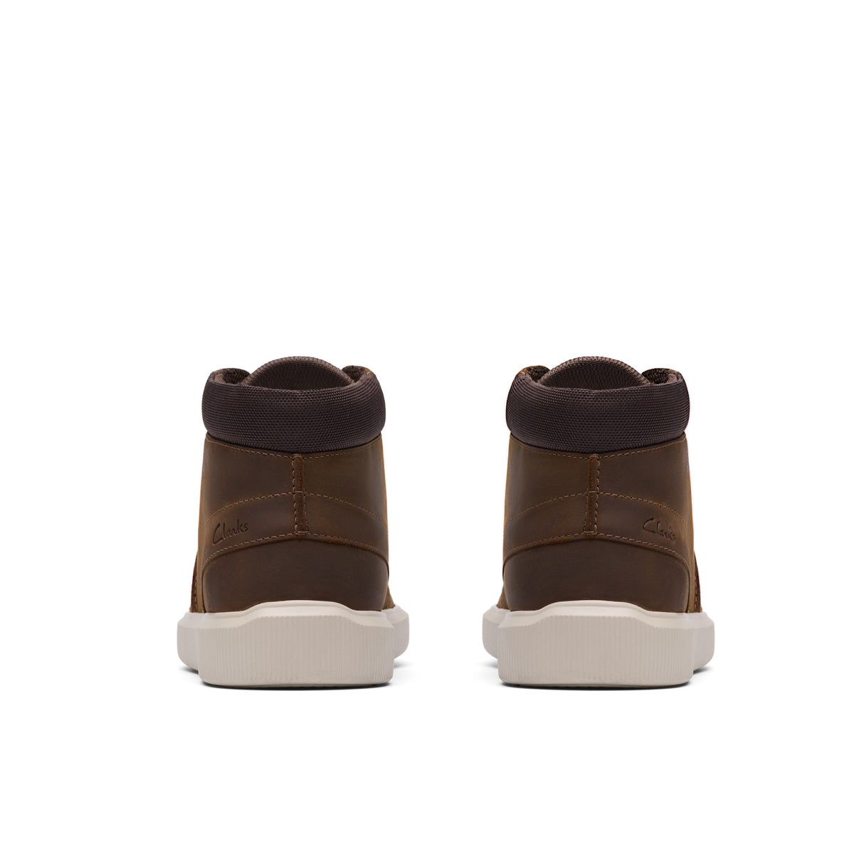 Clarks Men Brown-Beige Brodin Mid Boots