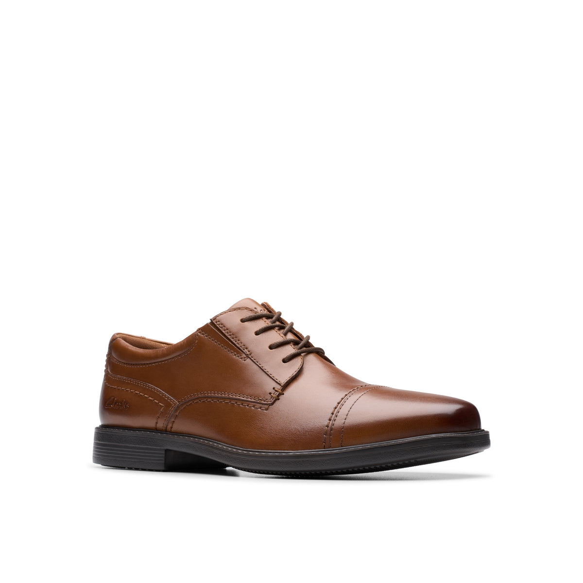 Clarks Men Tan Dresslite Cap Shoes