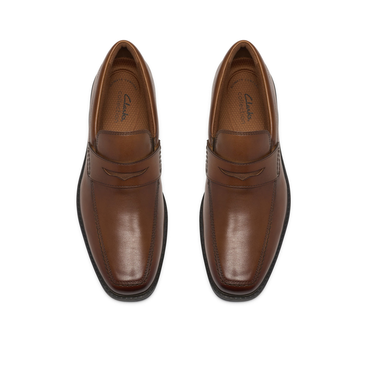 Clarks Men Tan Dresslite Slip Shoes