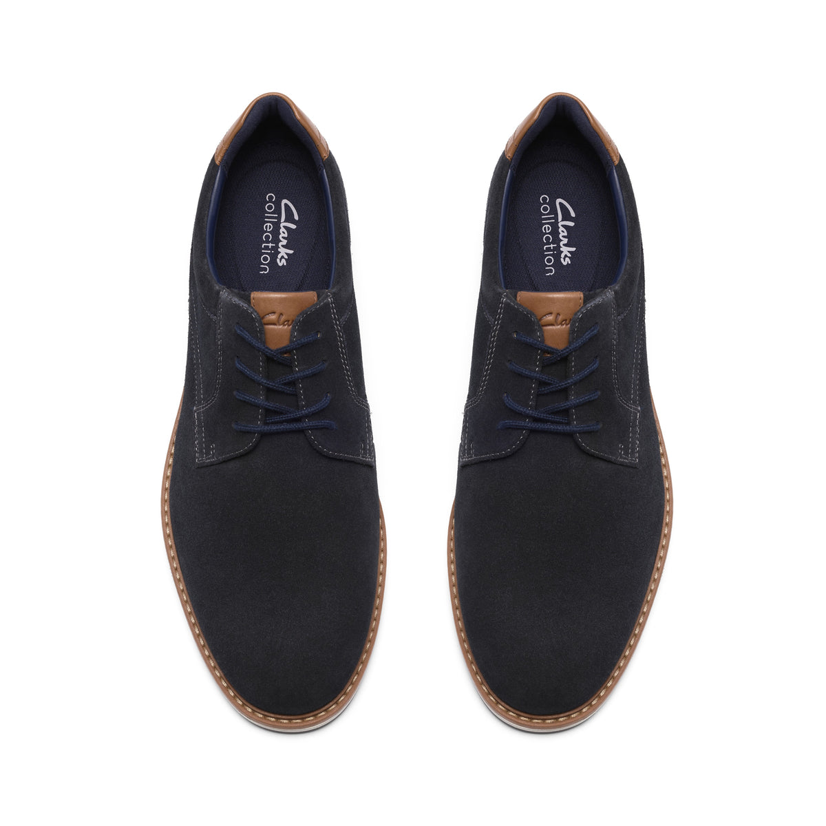 Clarks Men Blue-Navy Eastcott Lace Shoes
