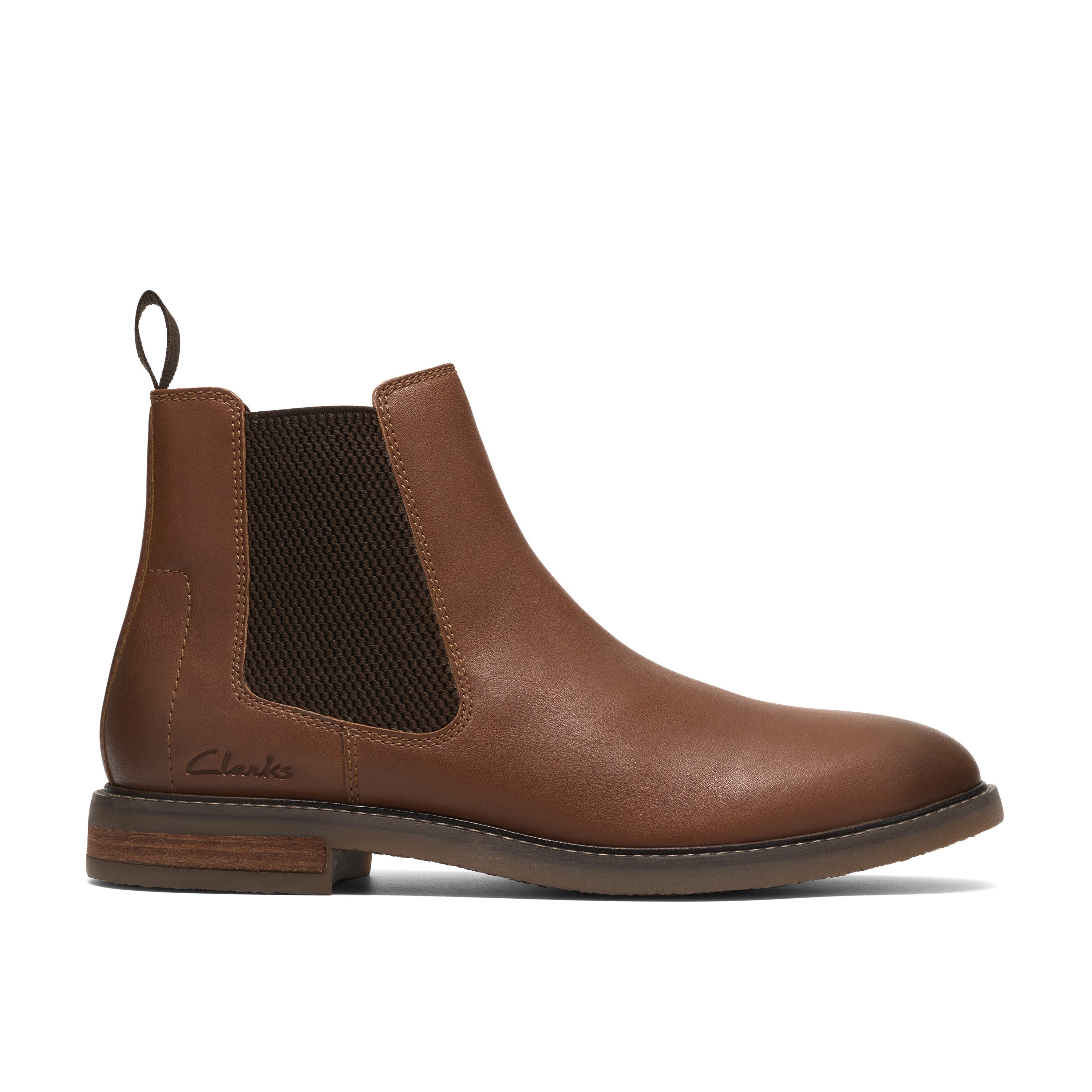 Clarks Men Tan Jaxen Easy Boots