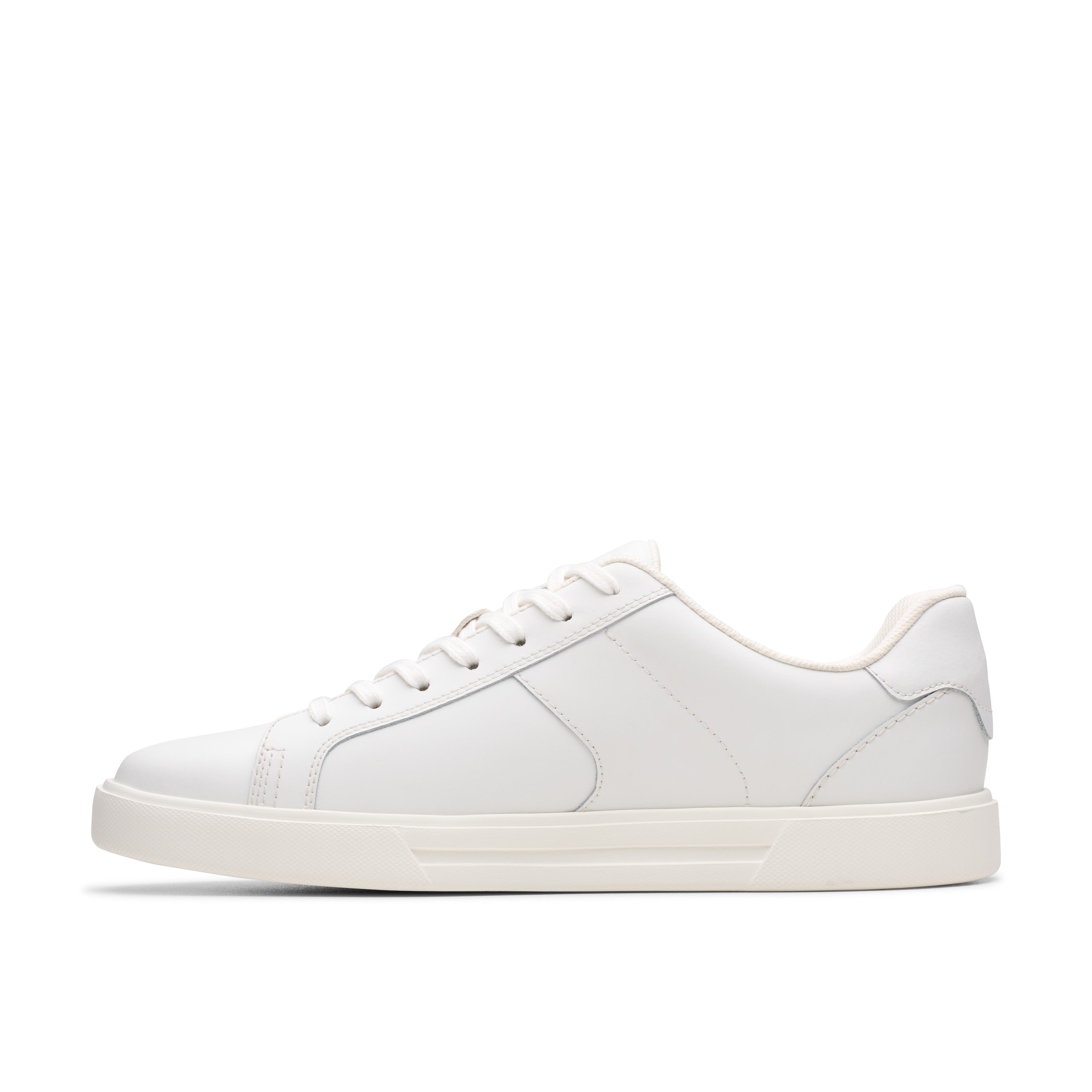 Clarks Men White Romsey Lace Shoes