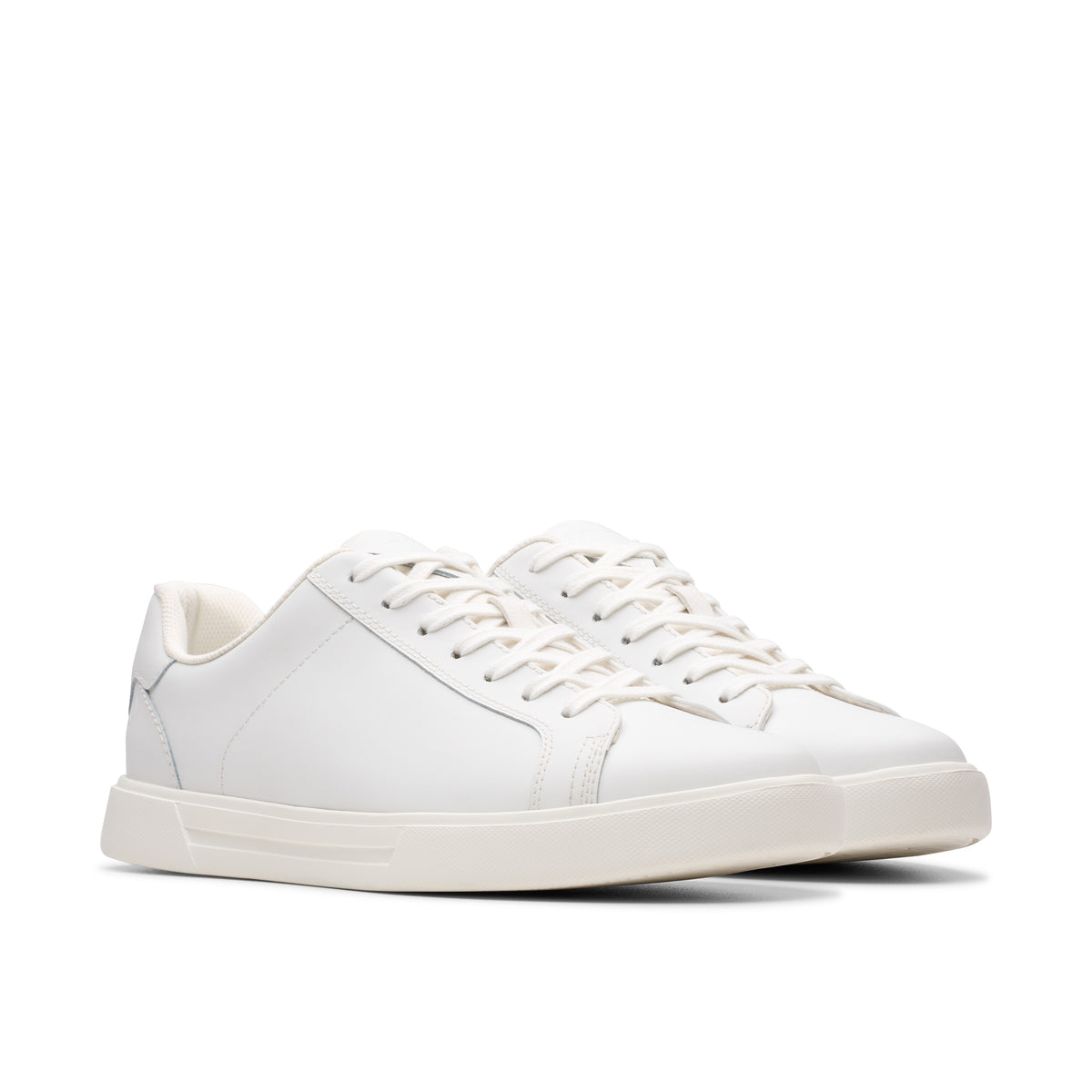 Clarks Men White Romsey Lace Shoes