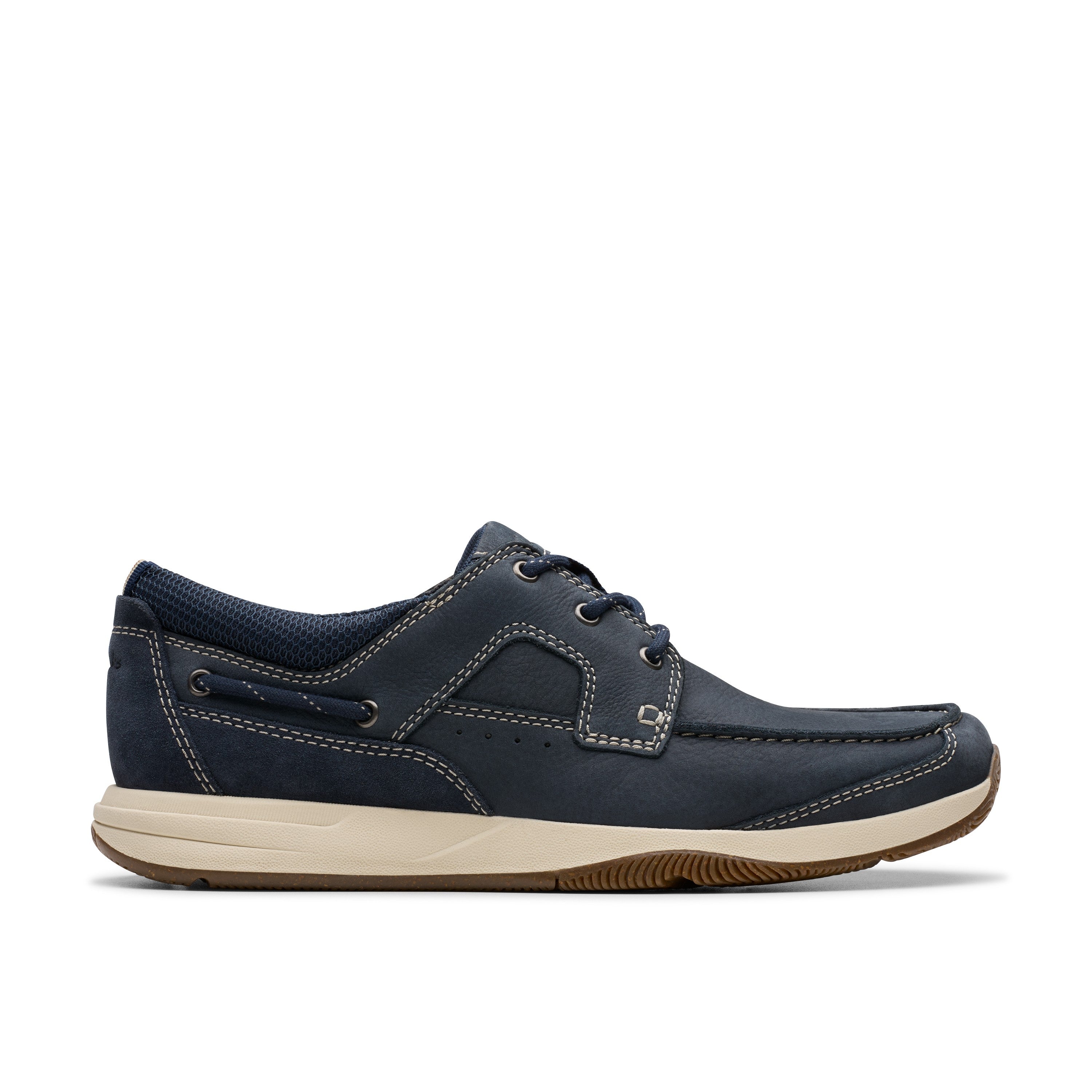 Clarks Men Blue-Navy Sailview Lace Shoes