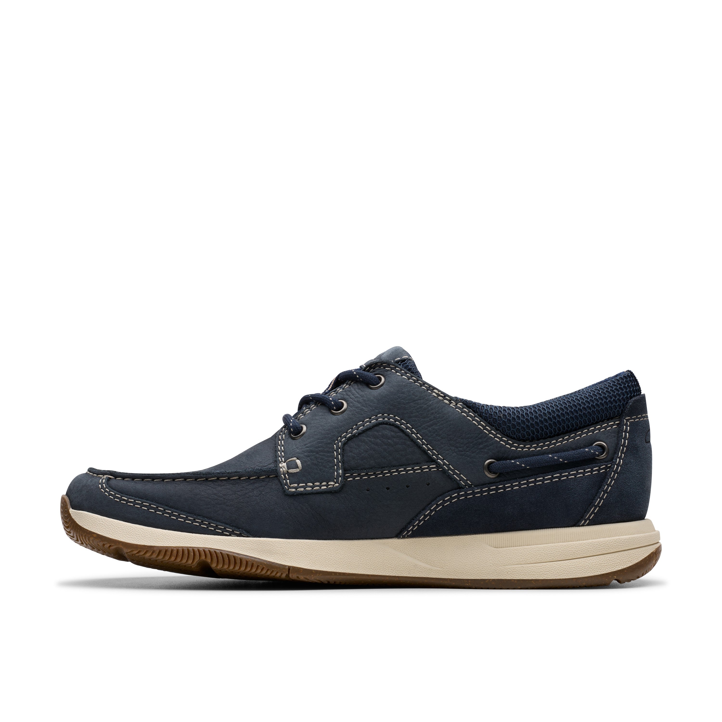 Clarks Men Blue-Navy Sailview Lace Shoes