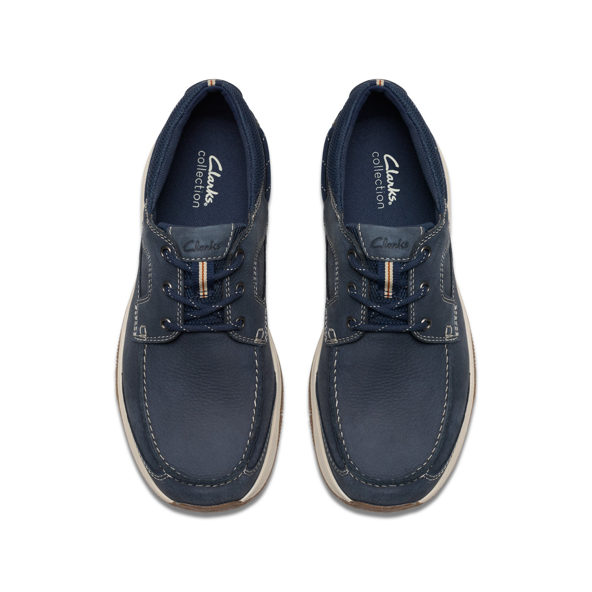 Clarks Men Blue-Navy Sailview Lace Shoes