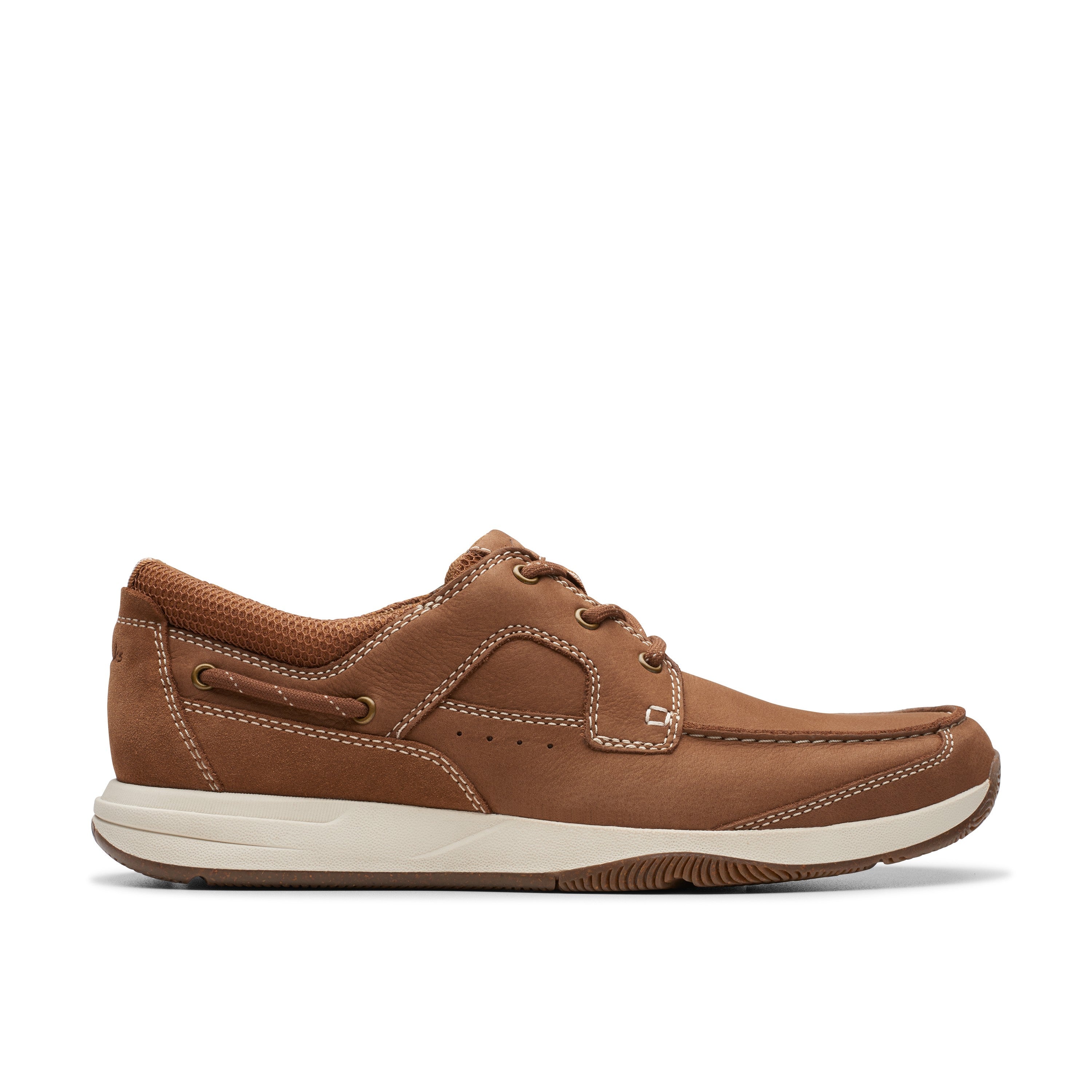Clarks Men Tan Sailview Lace Shoes