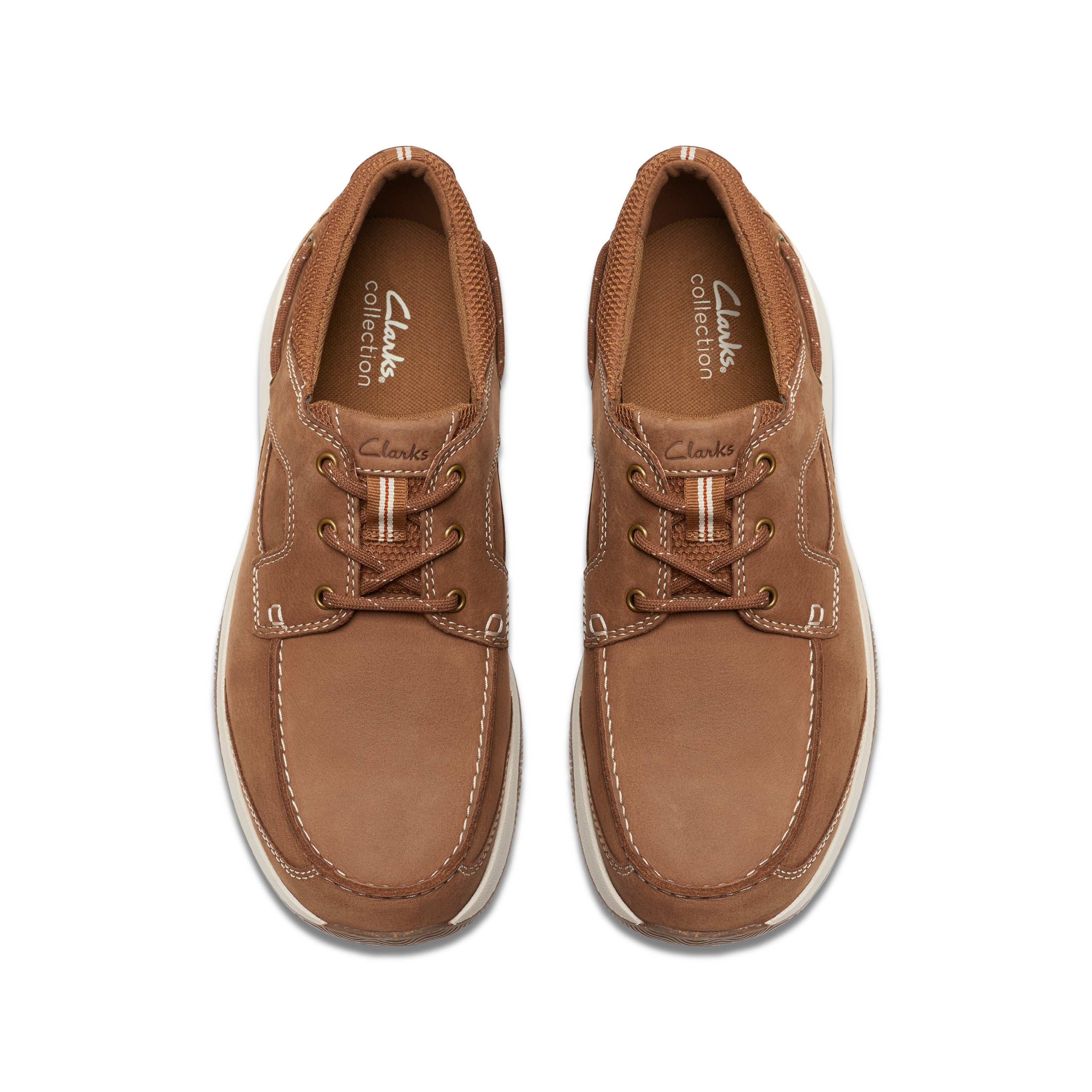 Clarks Men Tan Sailview Lace Shoes