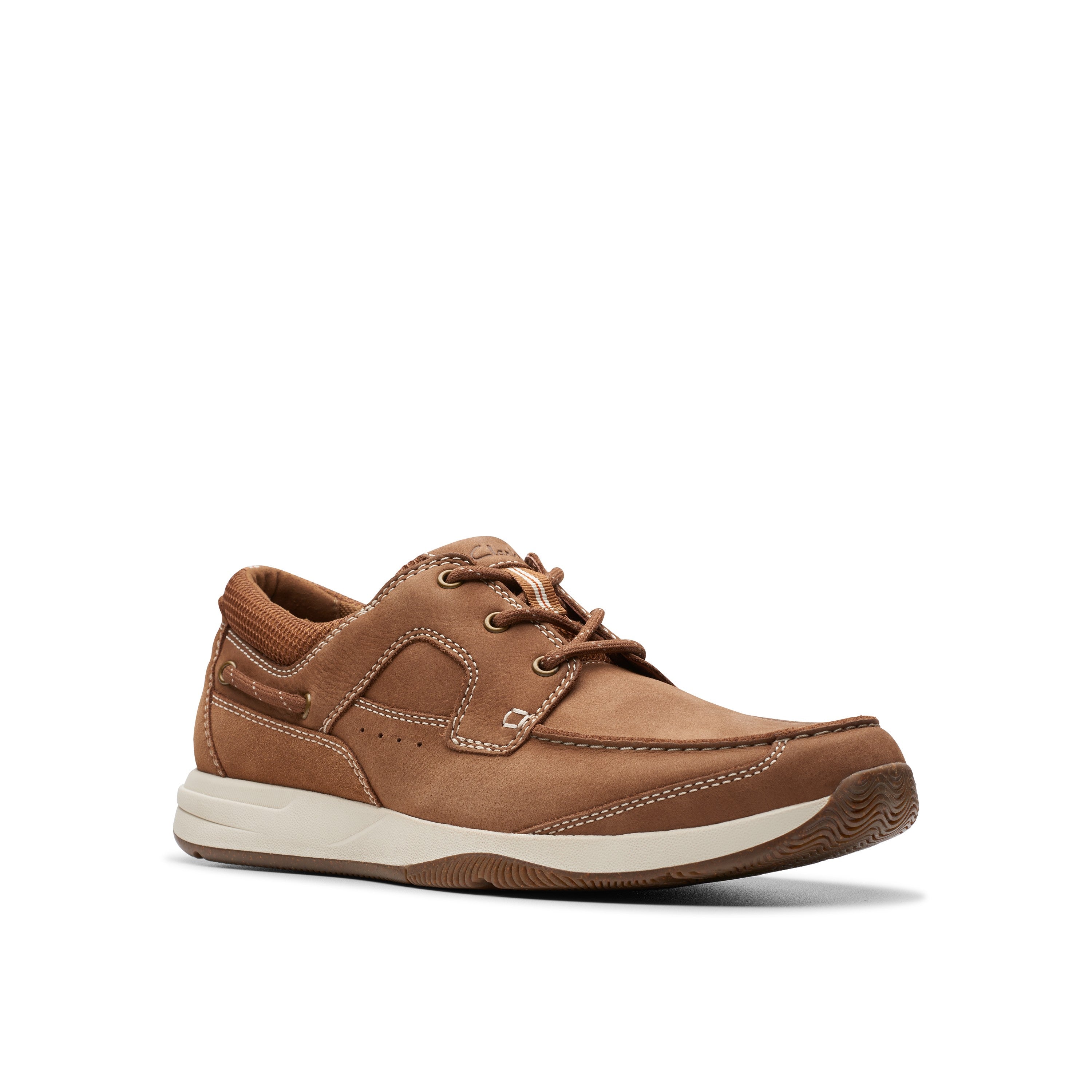 Clarks Men Tan Sailview Lace Shoes