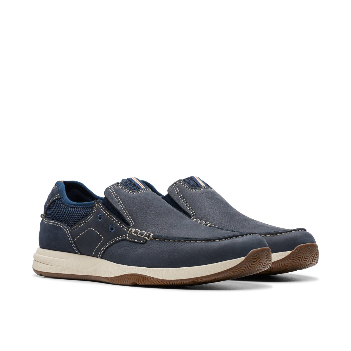 Clarks Men Blue-Navy Sailview Step Shoes